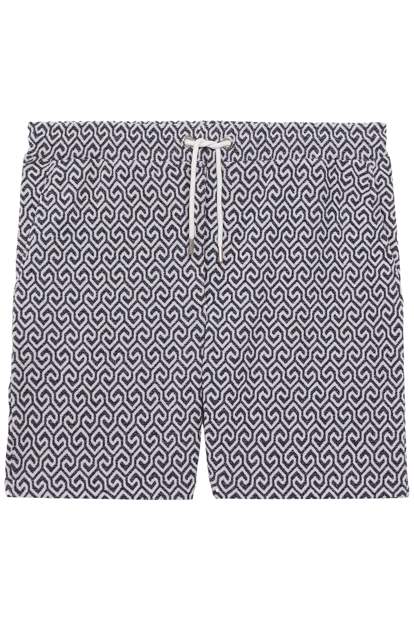 JACQUARD PRINT SHORT NAVY/WHITE 4