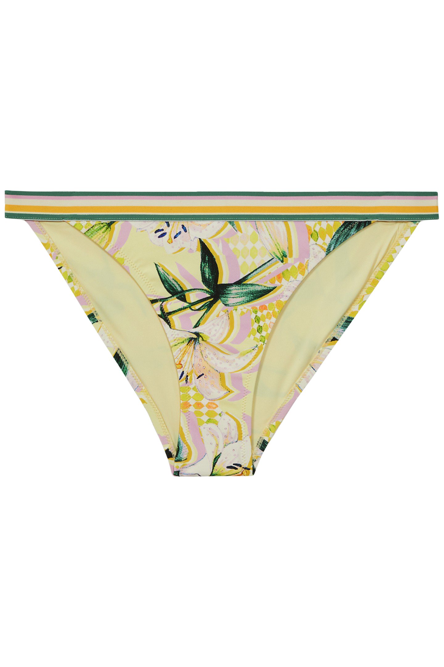 PRINT TRIM BIKINI BOTTOM YELLOW PRINT 3