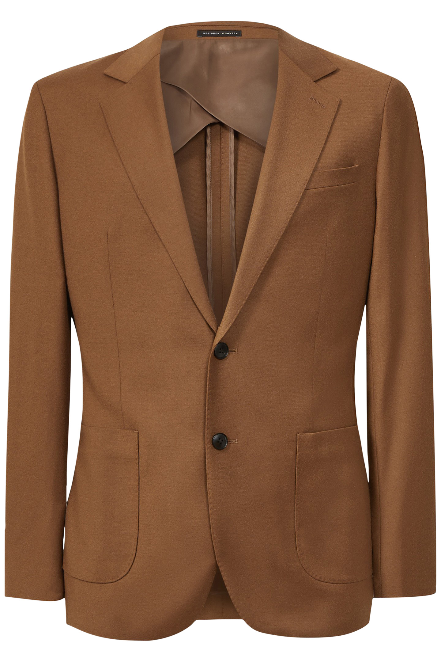 SB 2B NOTCH FLANNEL BLAZER TOBACCO 4