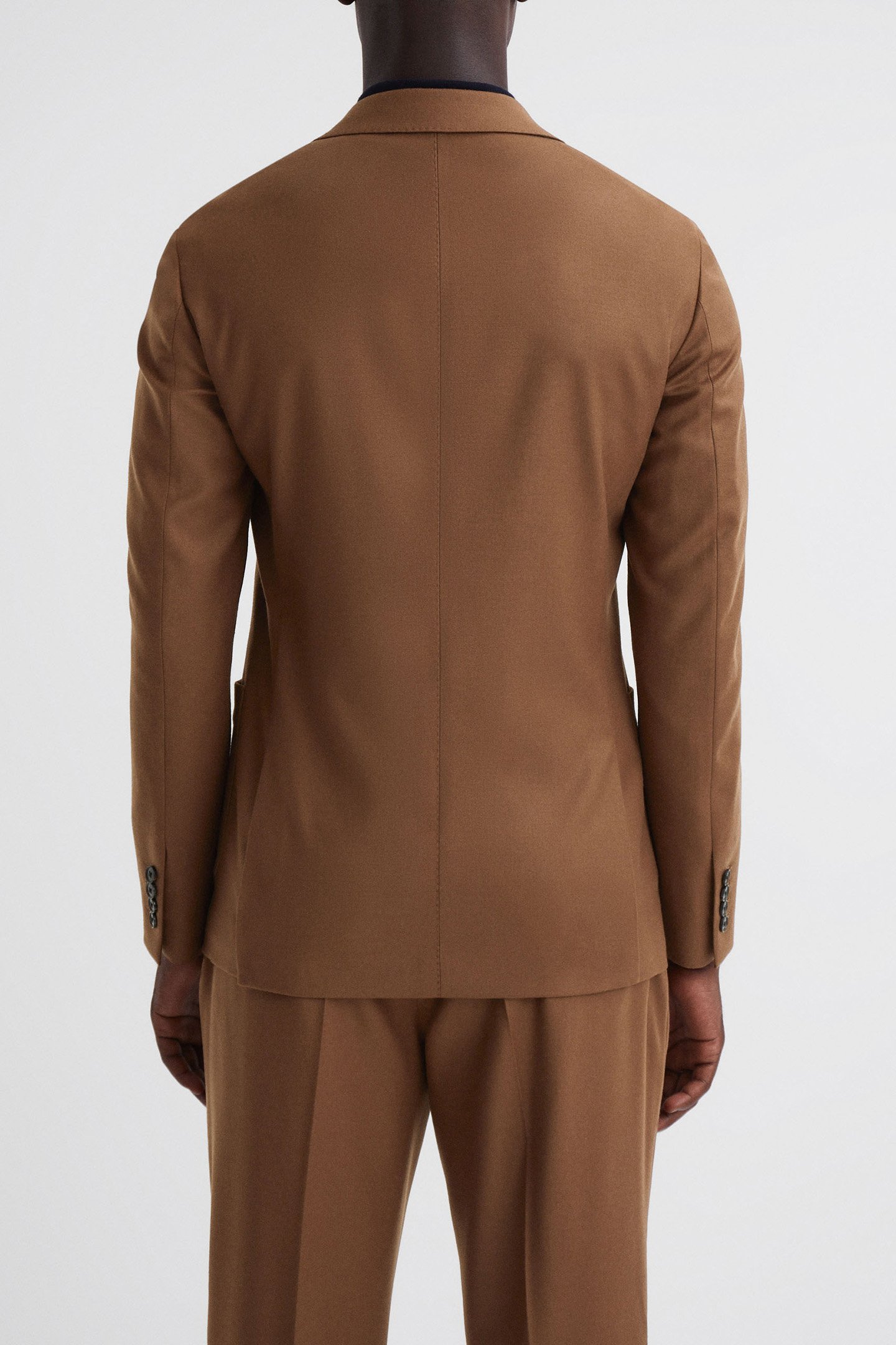 SB 2B NOTCH FLANNEL BLAZER TOBACCO 2