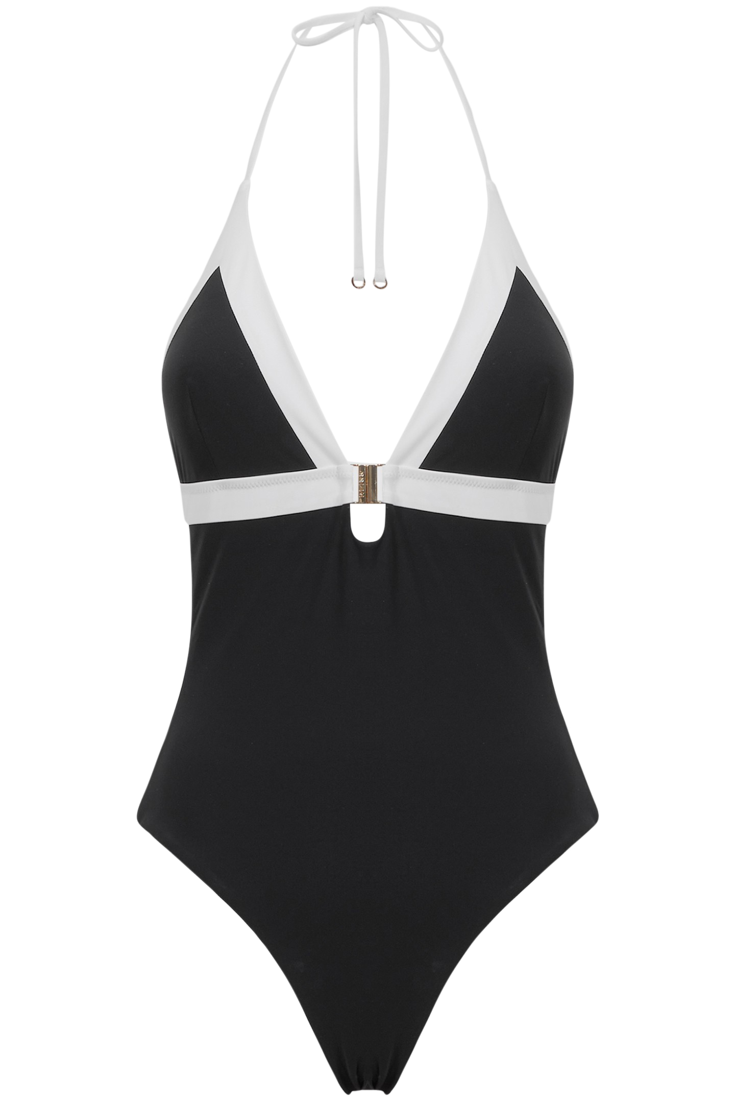 COL BLOCK SWIMSUIT BLACK/WHITE 3