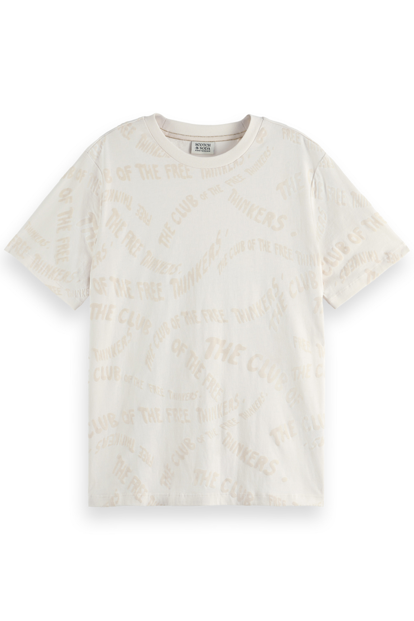 FLOCK AOP REGULAR FIT T-SHIRT SOFT ICE 4