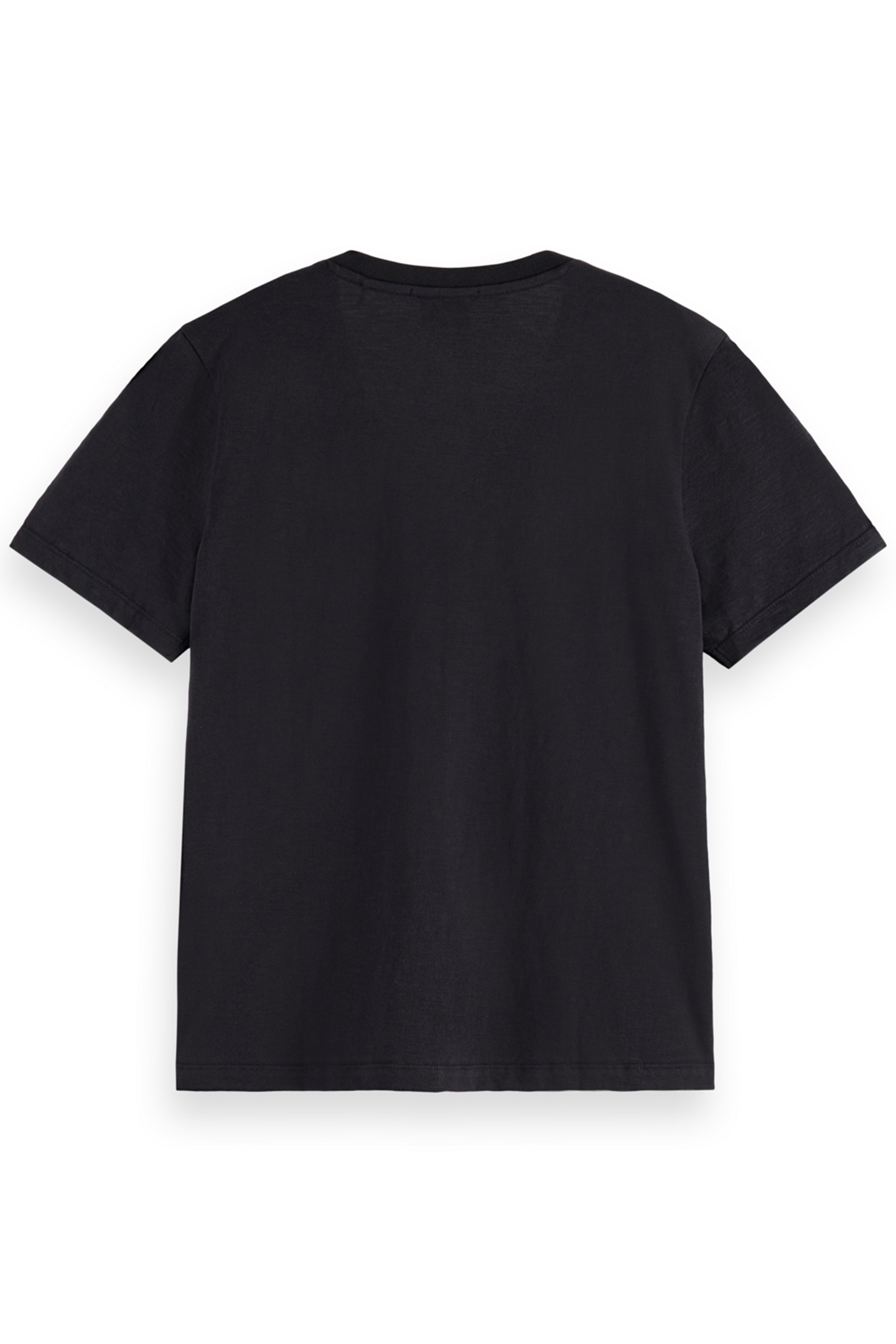 SLUB V-NECK REGULAR FIT T-SHIRT EVENING BLACK 5