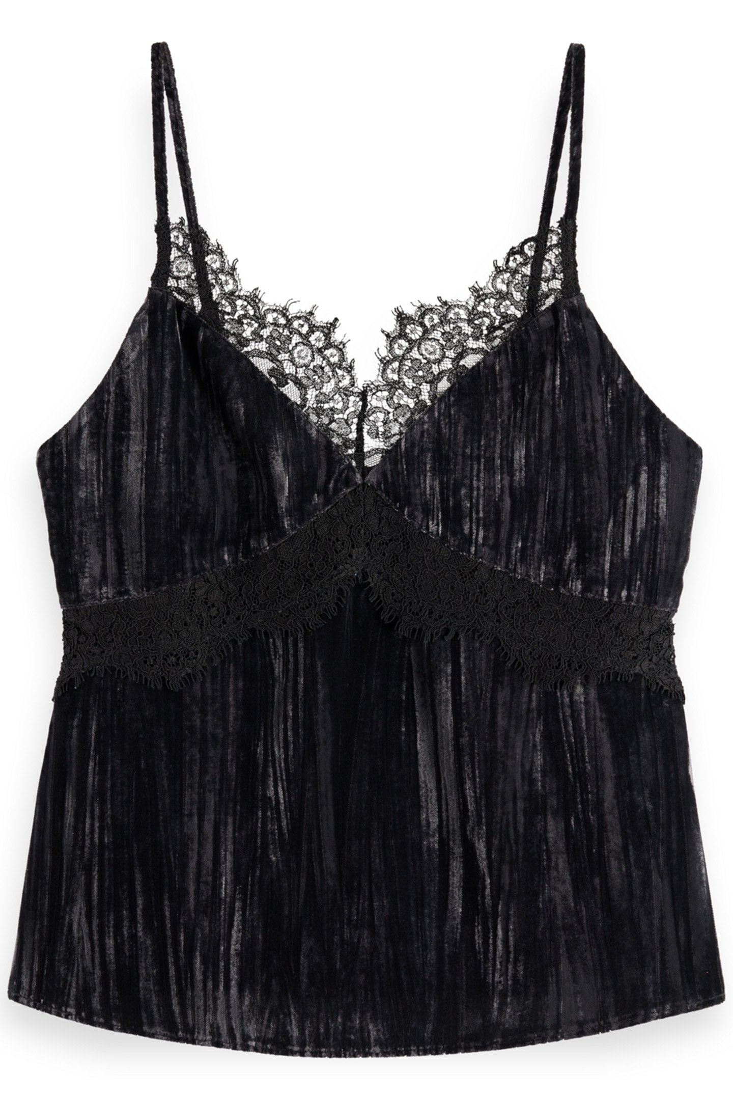 VELVET TANK TOP EVENING BLACK 4