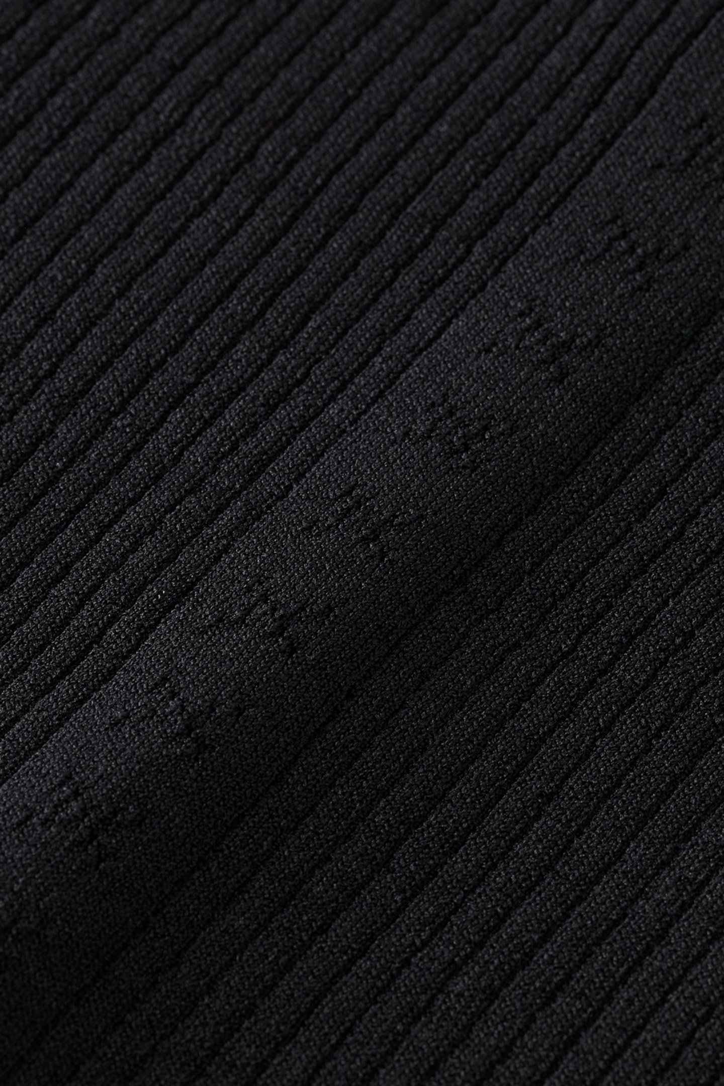 RIBBED FITTED PULLOVER EVENING BLACK 8