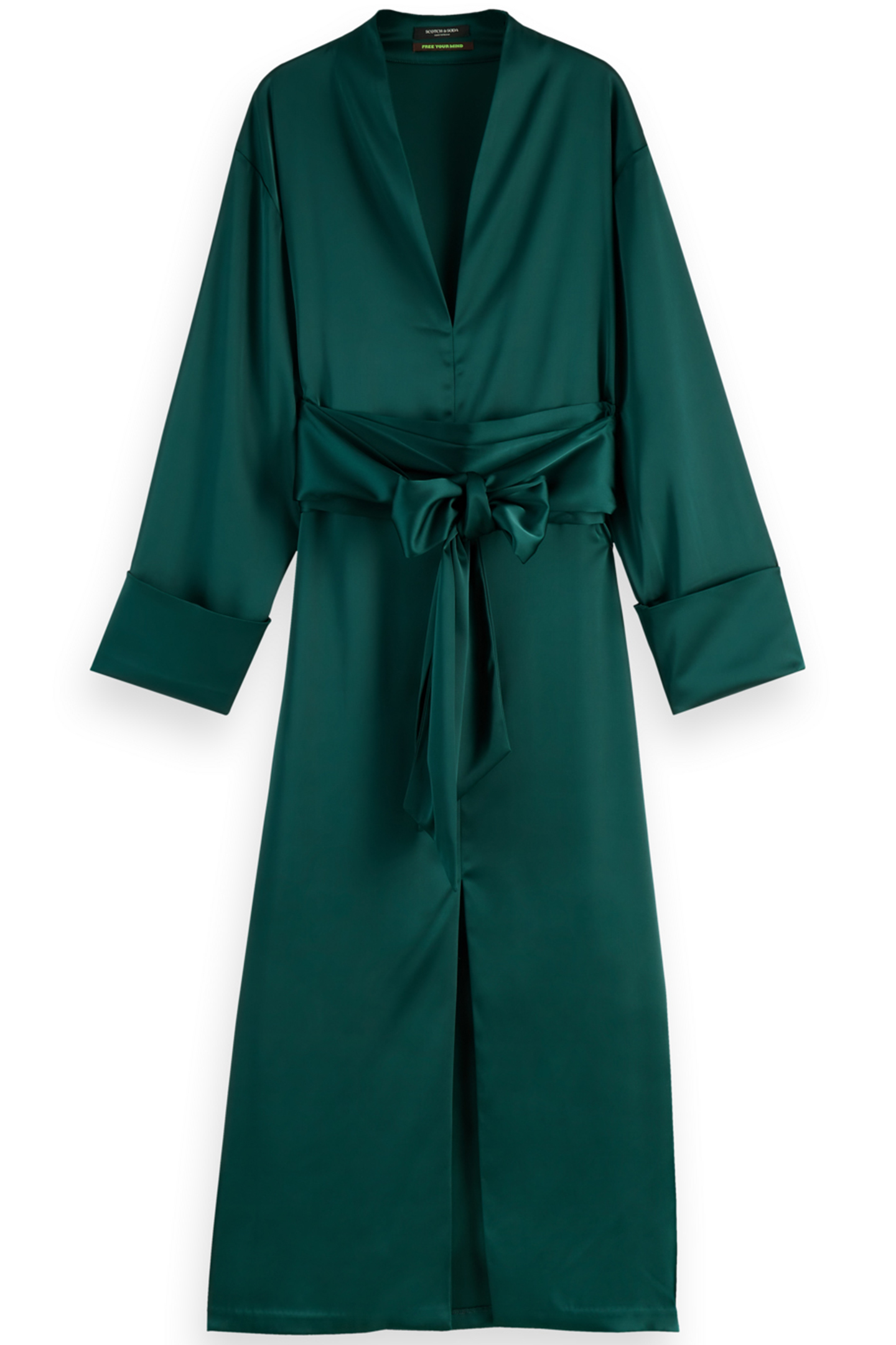 KIMONO MIDI DRESS CYPRESS GREEN 3