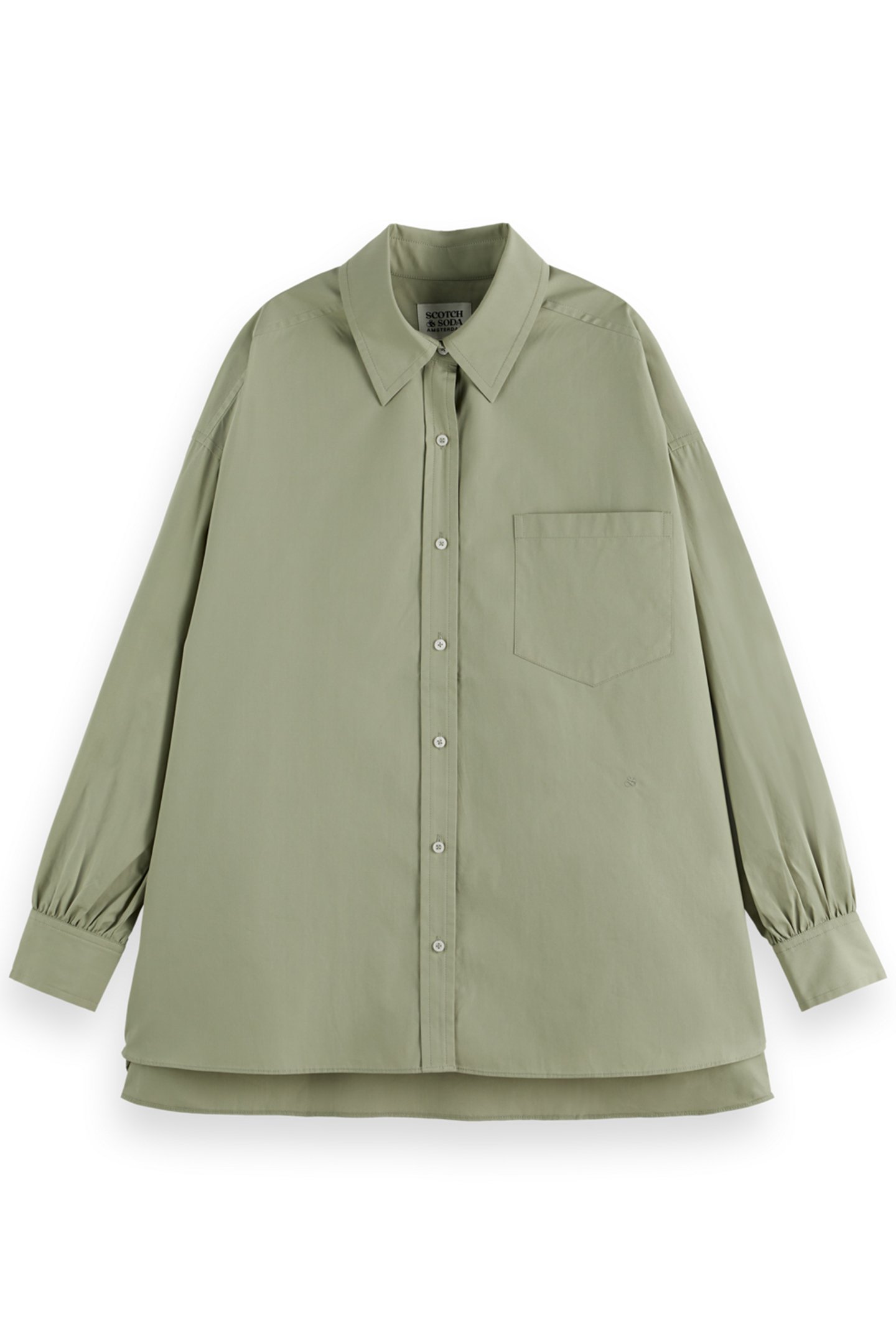 GIRLFRIEND SHIRT WASHED SAGE 1