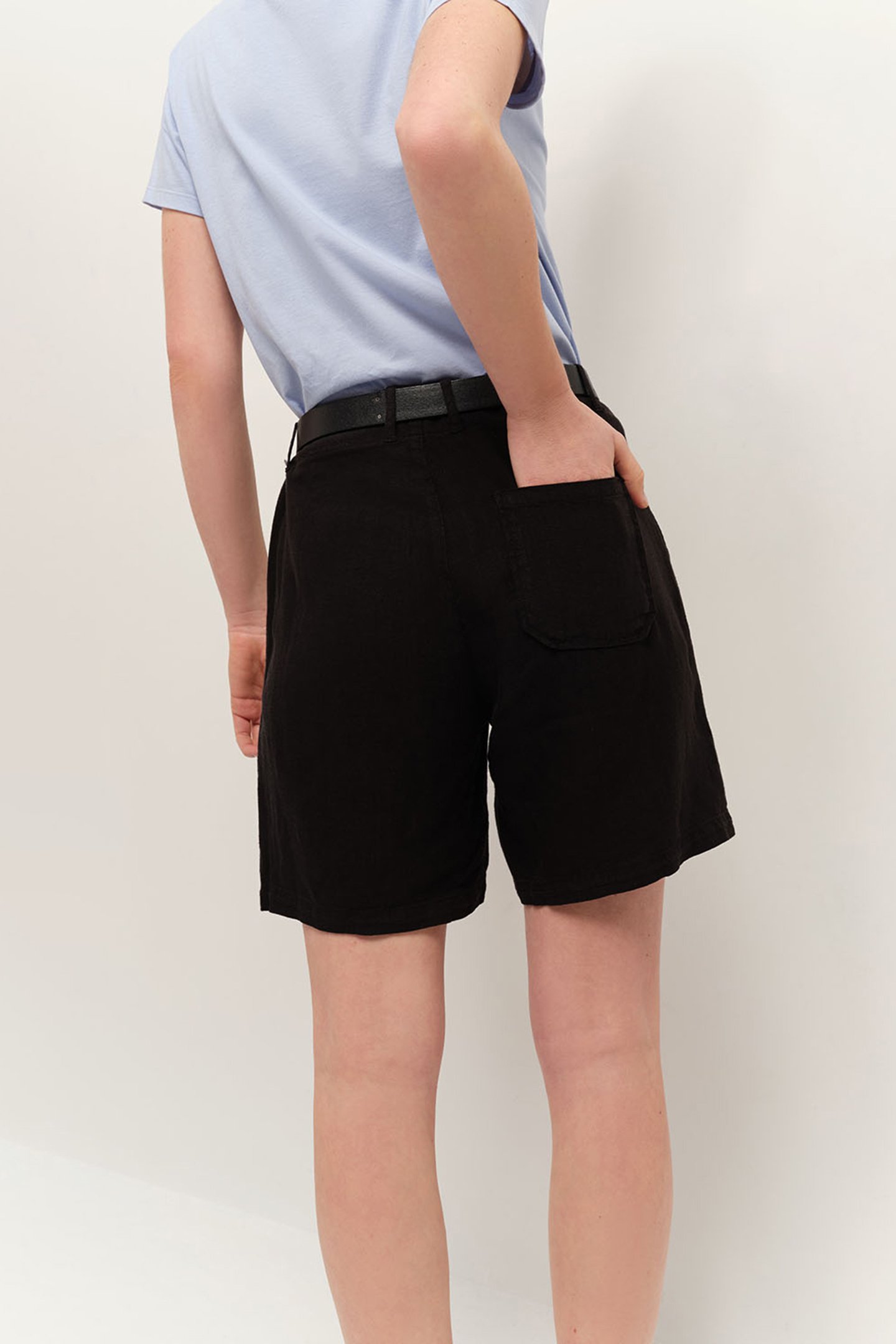 MIRO - BLUE ORGANIC COTTON T-SHIRT WITH MESSAGE SKY BLUE 3