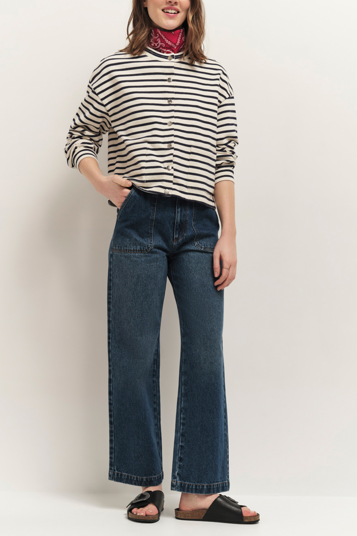 MANNY - NAVY CARDIGAN WITH PRESS STUDS NAVY 3