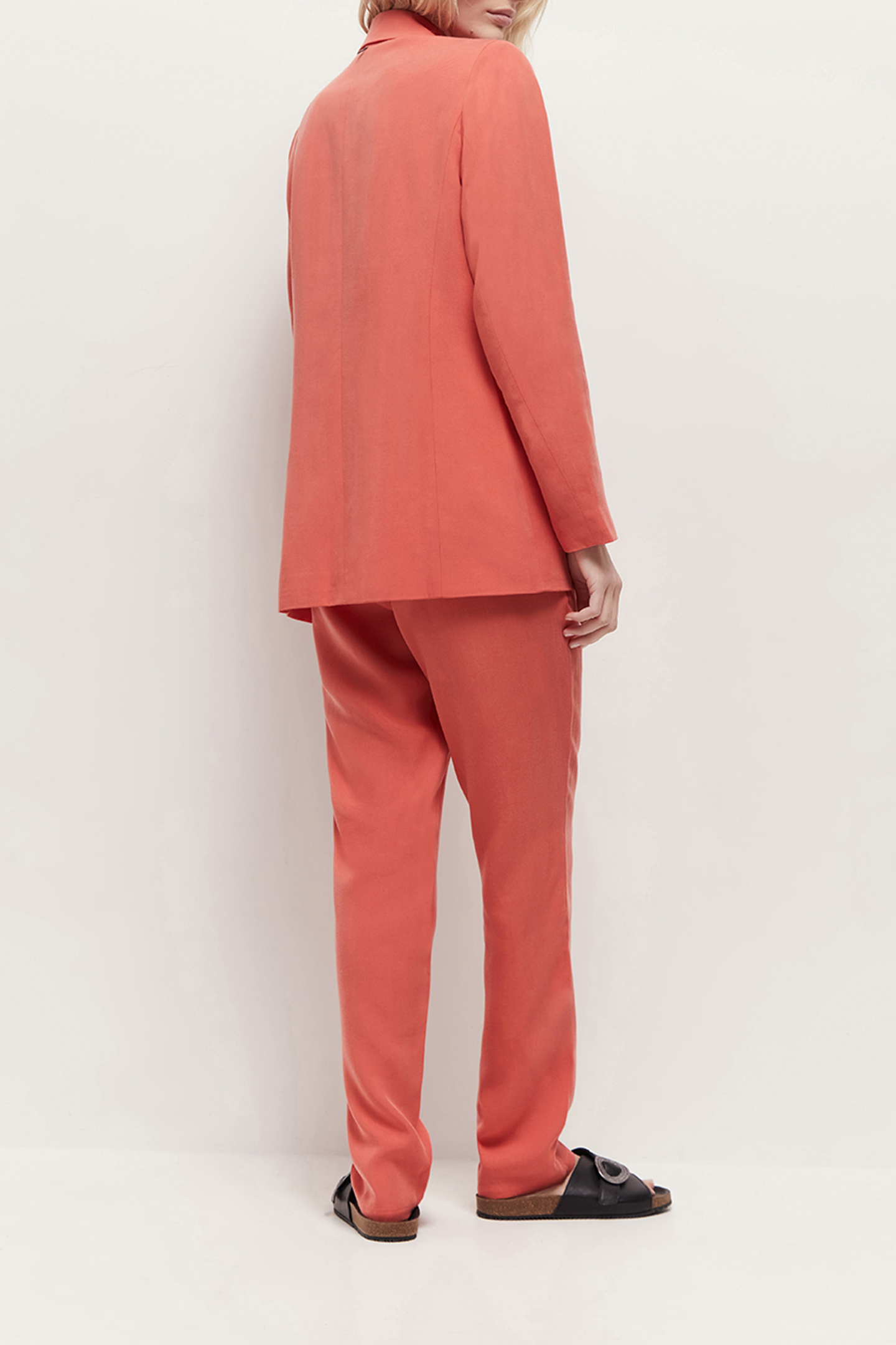 VARMA - MID-LENGTH CORAL SUIT JACKET CORAIL 3