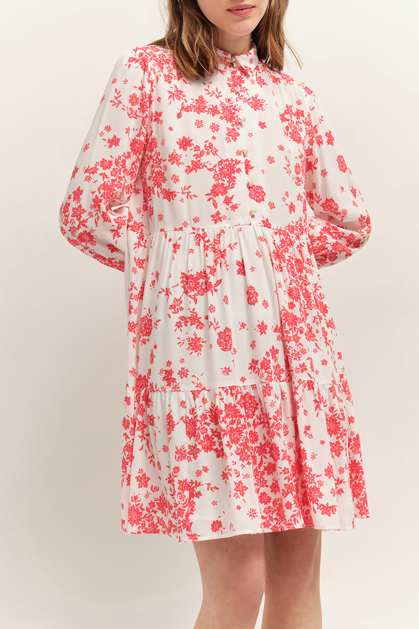 RICHTIE - LENZING™ ECOVERO™ HIBISCUS DRESS WITH BOHEMIAN EAR 5