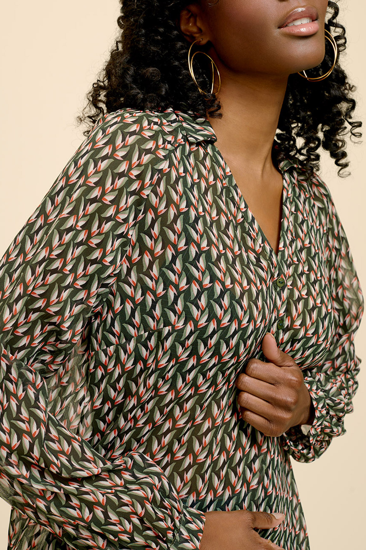 CASTILLE _ THYME BLOUSE WITH VEGETABLE PRINT THYM 4