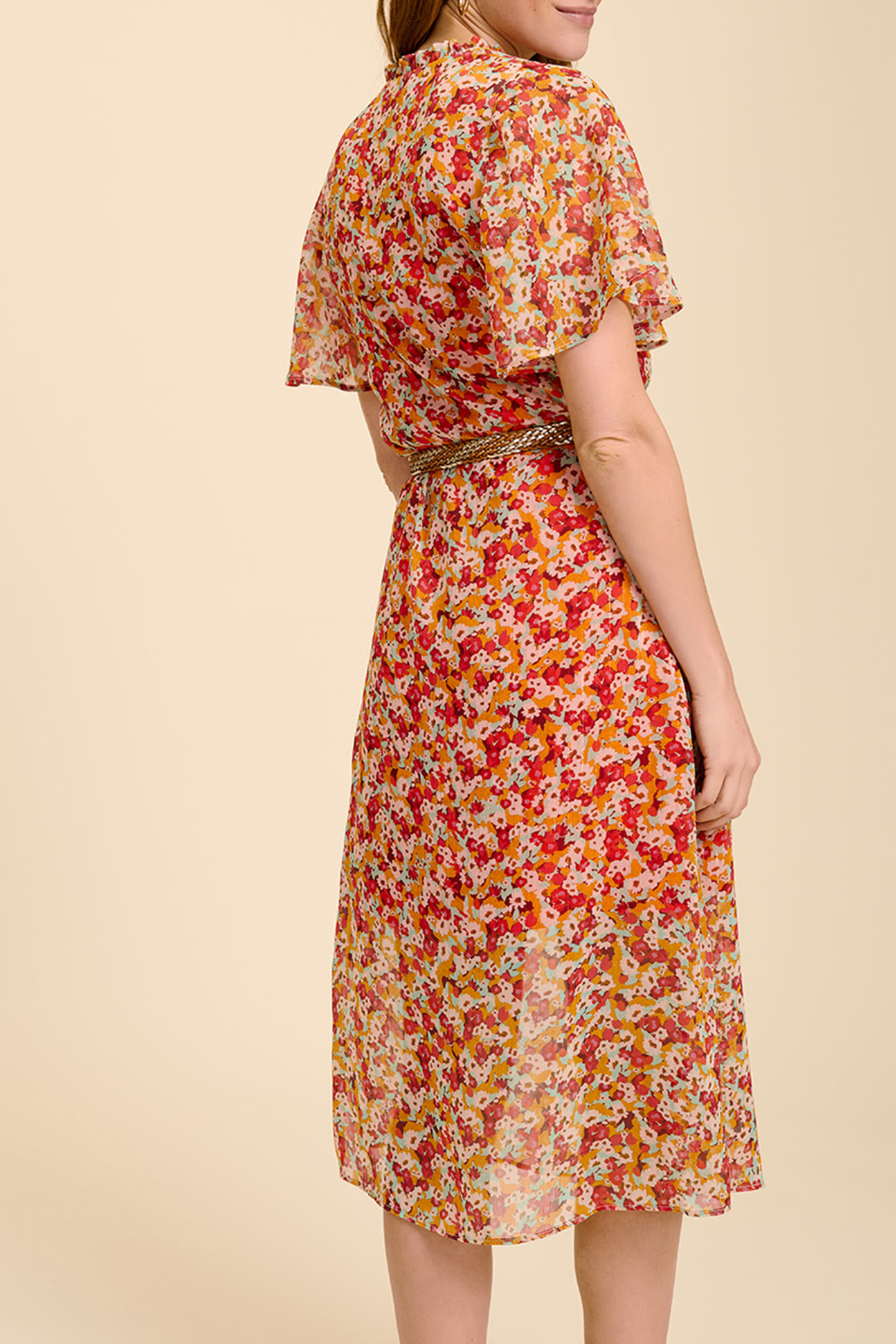 RELAY _ BLOSSOM MIDI DRESS WITH MULTICOLOURED FLORAL PRINT B 2