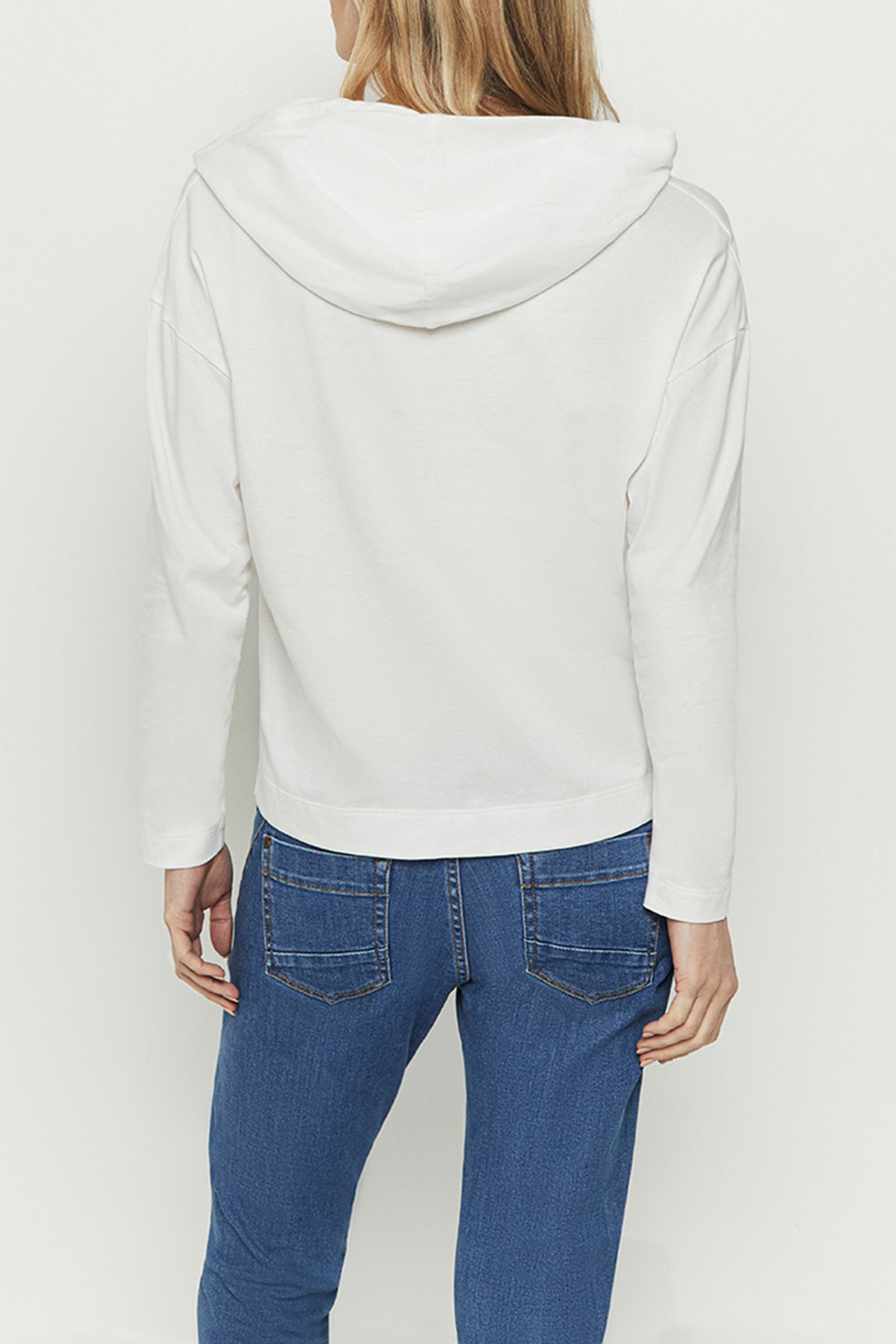 MAESTRO _ ECRU ORGANIC COTTON T-SHIRT WITH ARTY MESSAGE OFF- 2