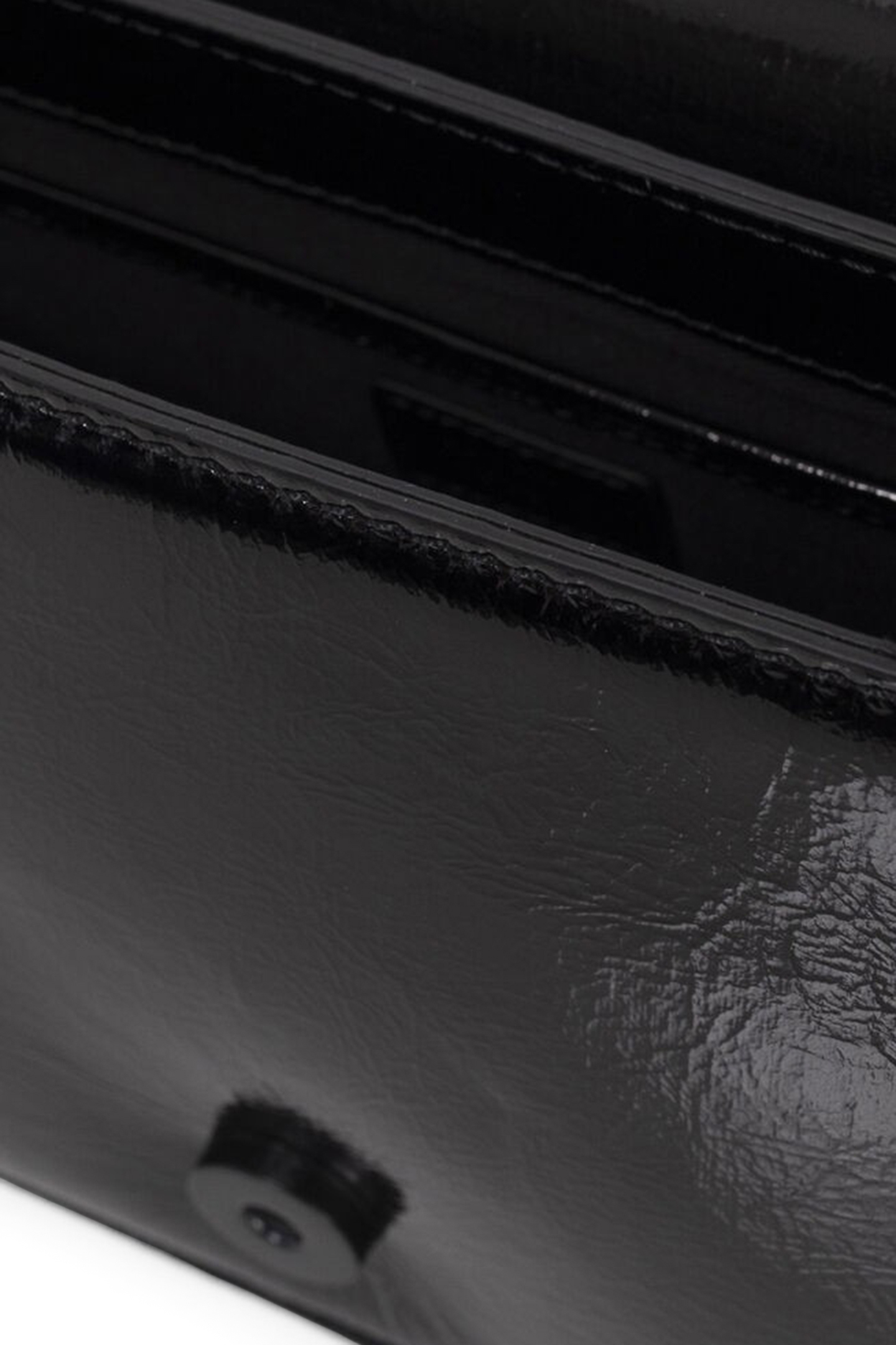 BLACK PATENT LEATHER 111 CENTRAL PARK BAG 5