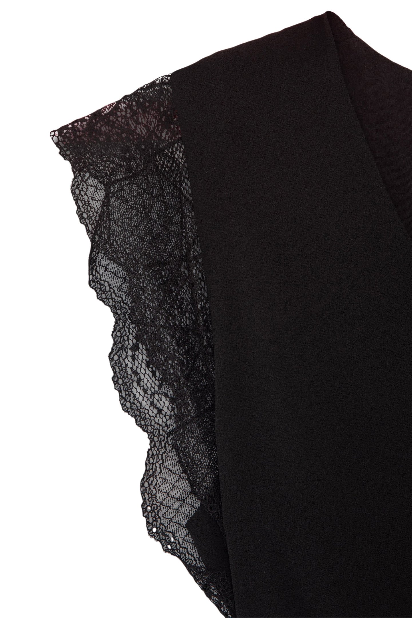 BLACK RECYCLED PLEATED LONG DRESS 7