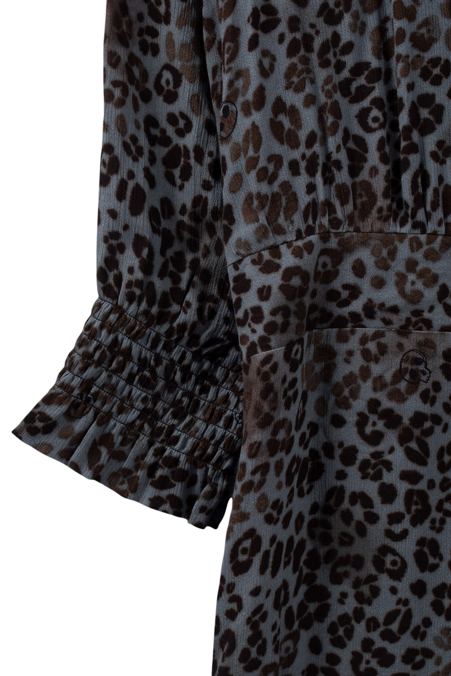 BLUE LENZING™ ECOVERO™ ROCK LEOPARD LONG DRESS 6