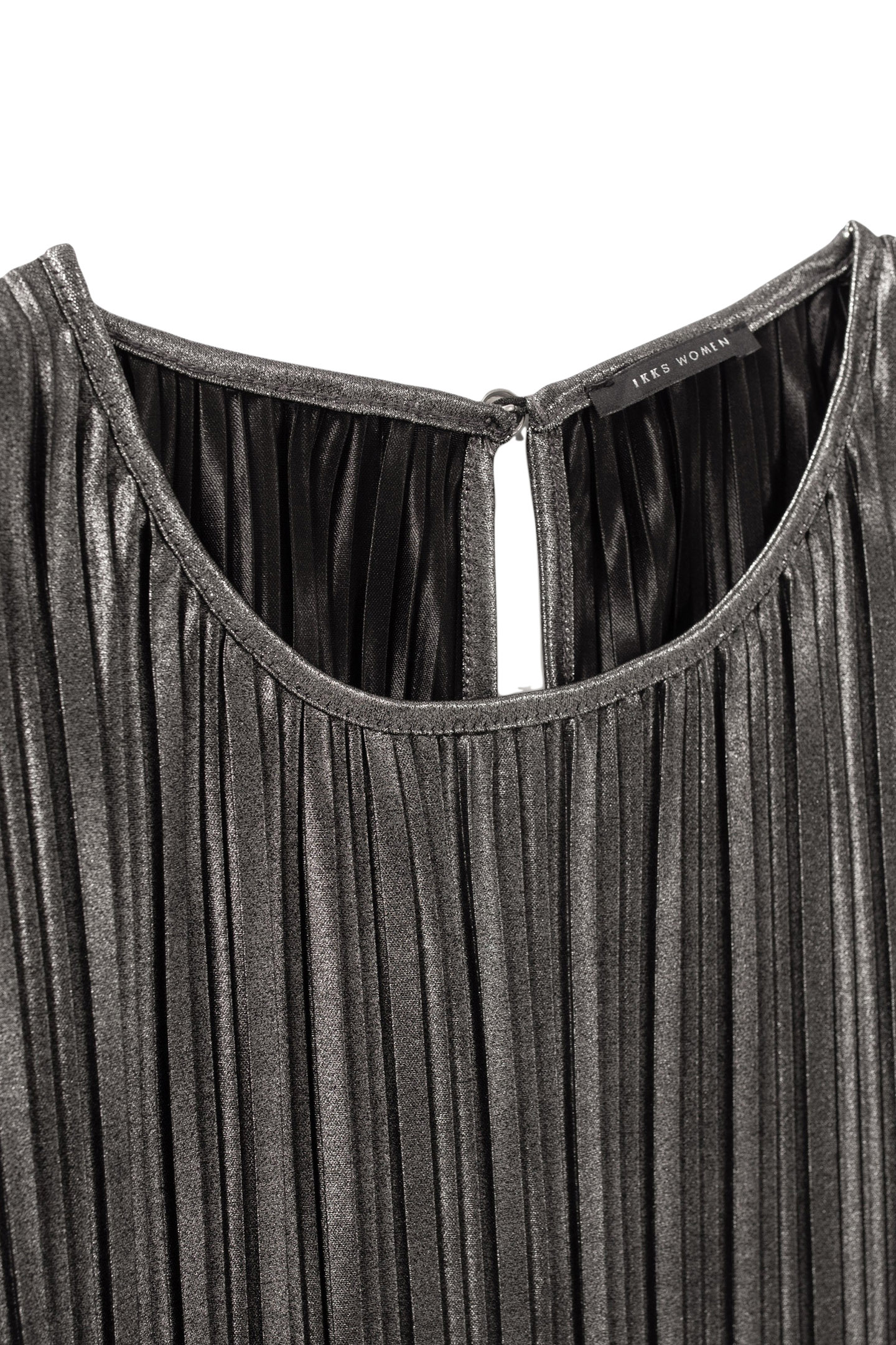 SILVER PLEATED LOOSE TOP 6