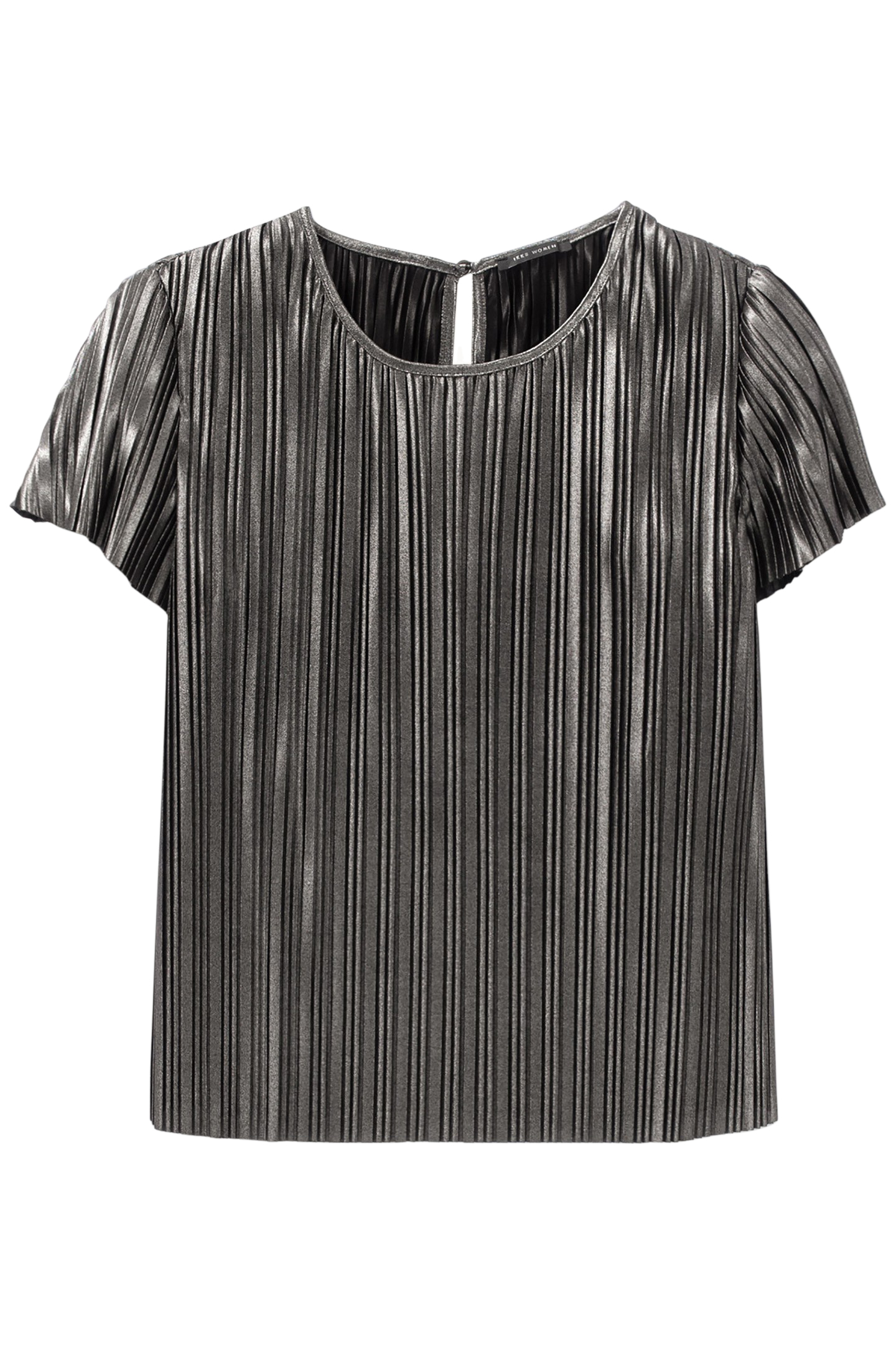 SILVER PLEATED LOOSE TOP 4