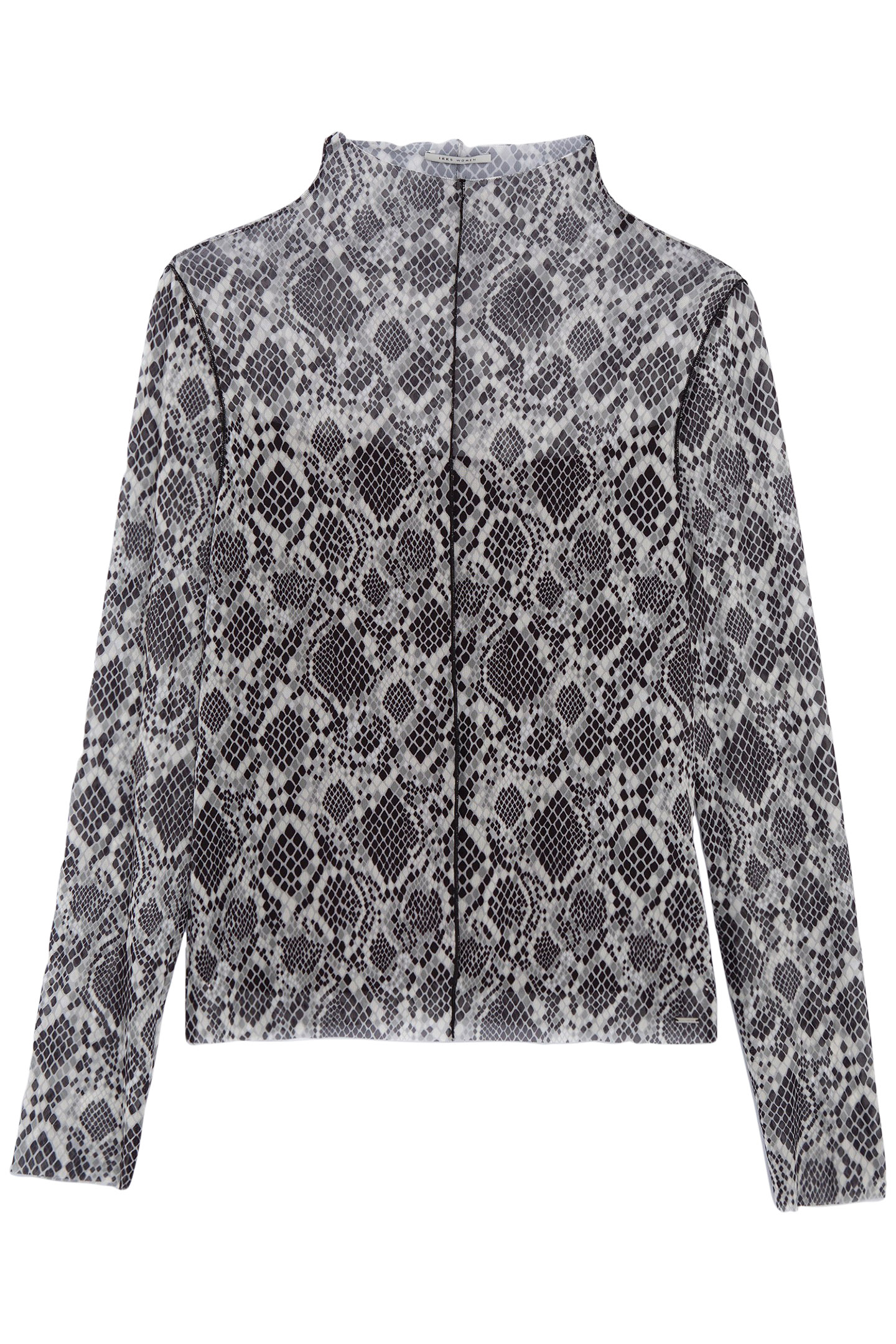 WHITE TOP WITH GRAPHIC PYTHON PRINT 4