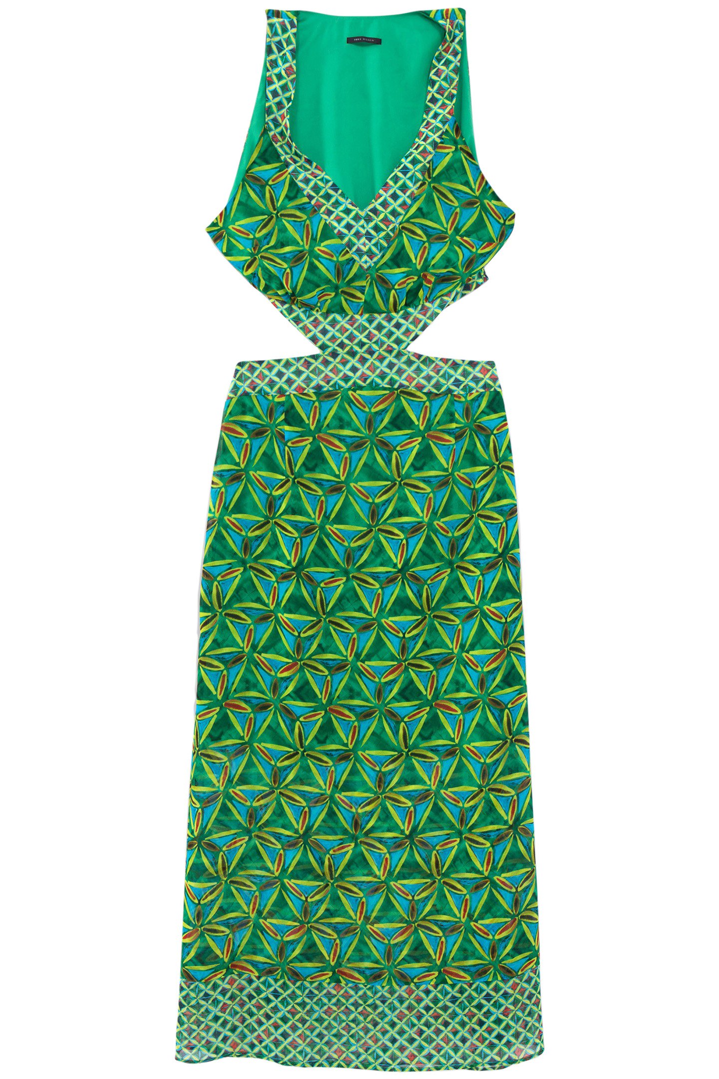 MINT RECYCLED DRESS WITH PARADISE PRINT 3