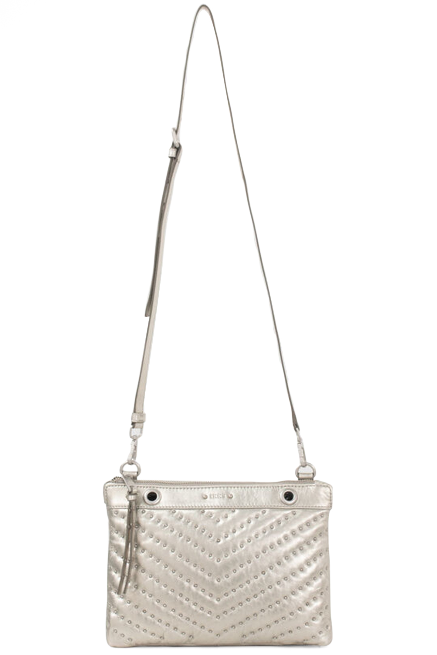 SILVER LEATHER 1440 REPORTER CLUTCH BAG 3