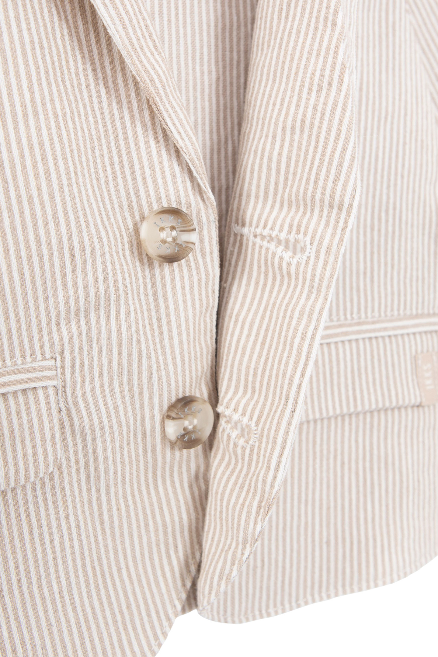 BABY BOYS’ BEIGE STRIPED SUIT JACKET 4