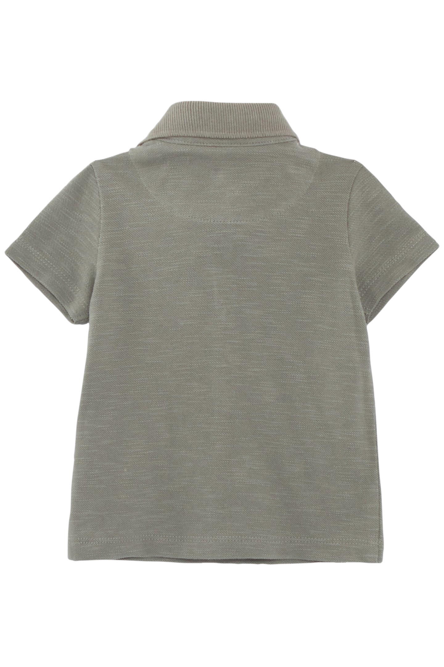 BABY BOYS’ KHAKI POLO SHIRT, TROMPE-L’OEIL SHIRT COLLAR 2