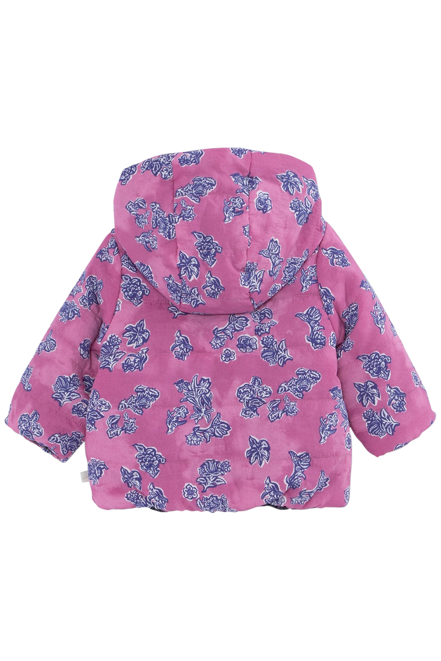 BABY GIRLS' INDIAN FLORAL/NAVY REVERSIBLE PADDED JACKET 2
