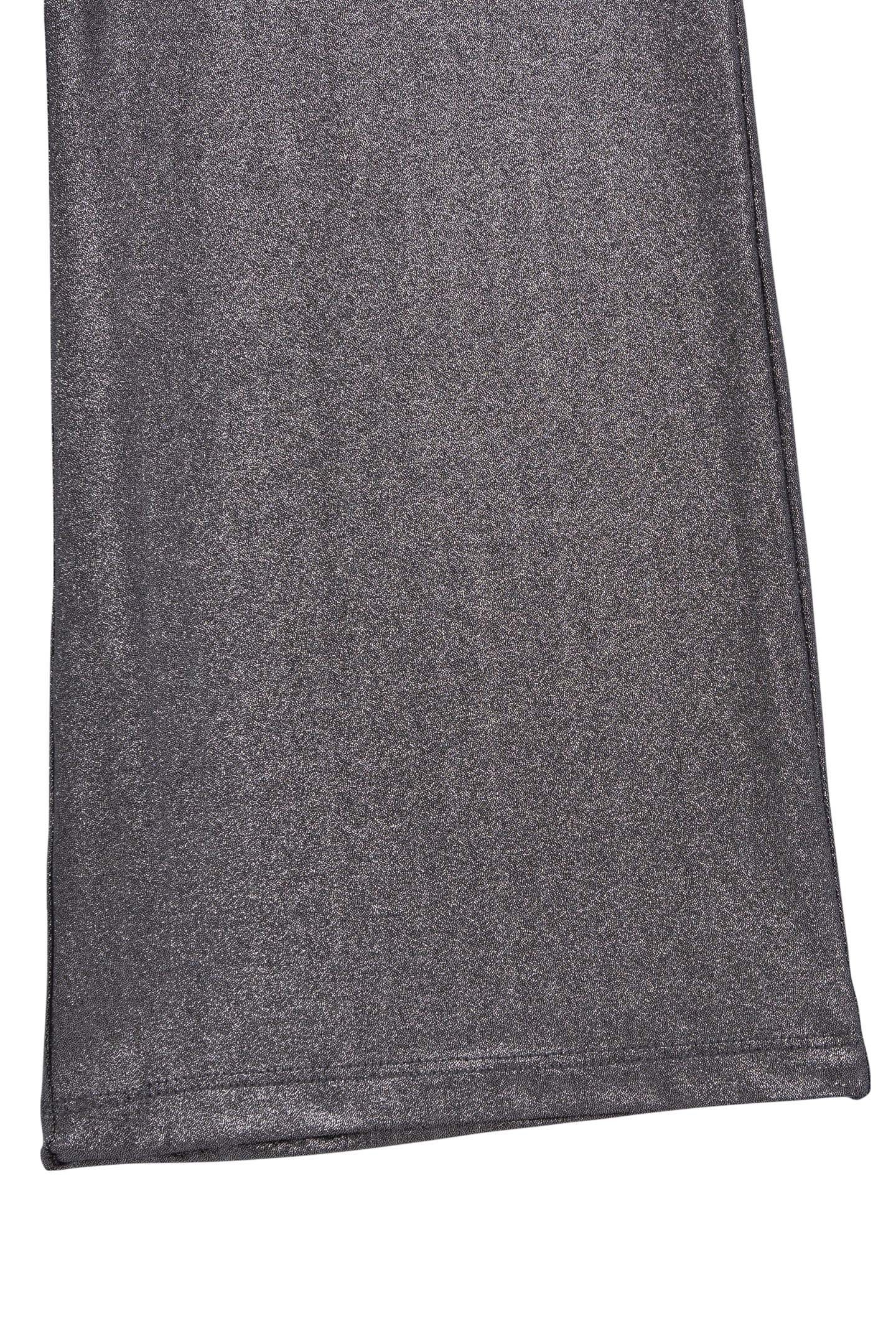 GIRLS' SILVER LAMÉ TROUSERS WITH SMOCKED WAIST 4