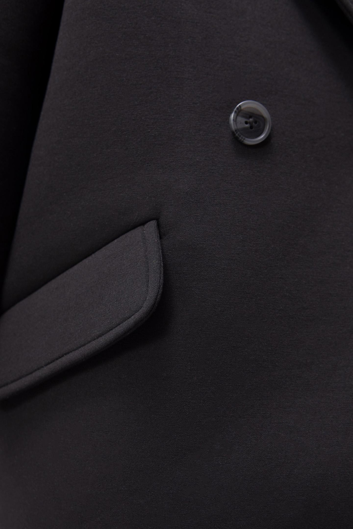 GIRLS' BLACK NEOPRENE KNIT EGG COAT 4