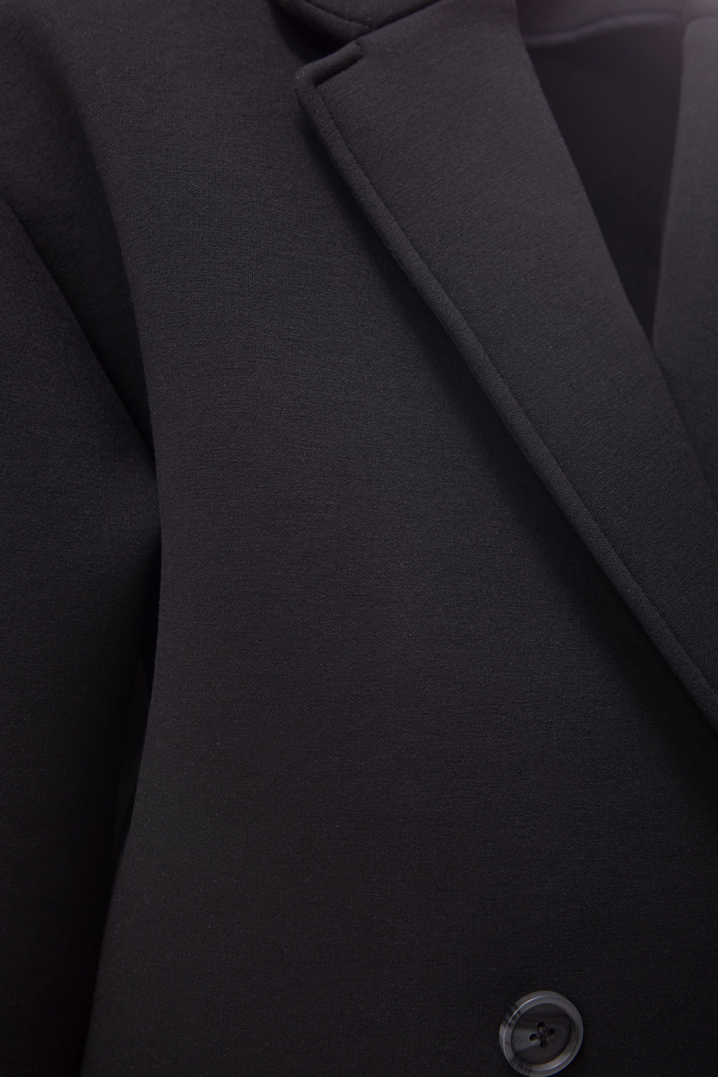 GIRLS' BLACK NEOPRENE KNIT EGG COAT 5