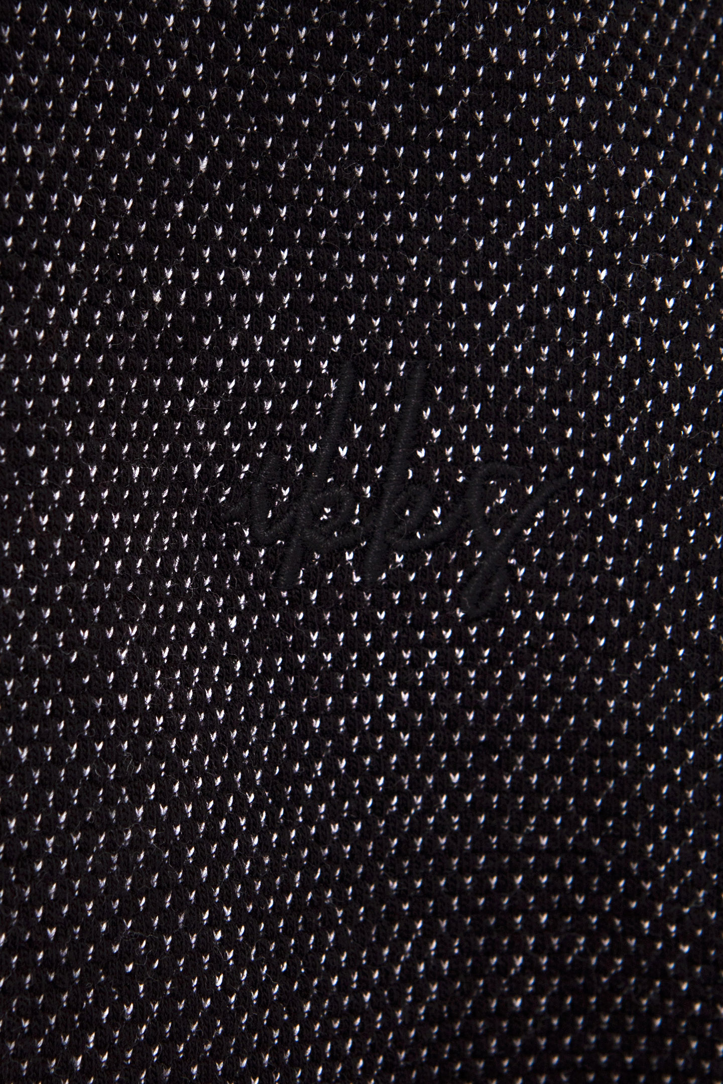 BOYS’ BLACK POLO SHIRT, WHITE TROMPE-L’OEIL SHIRT COLLAR 6