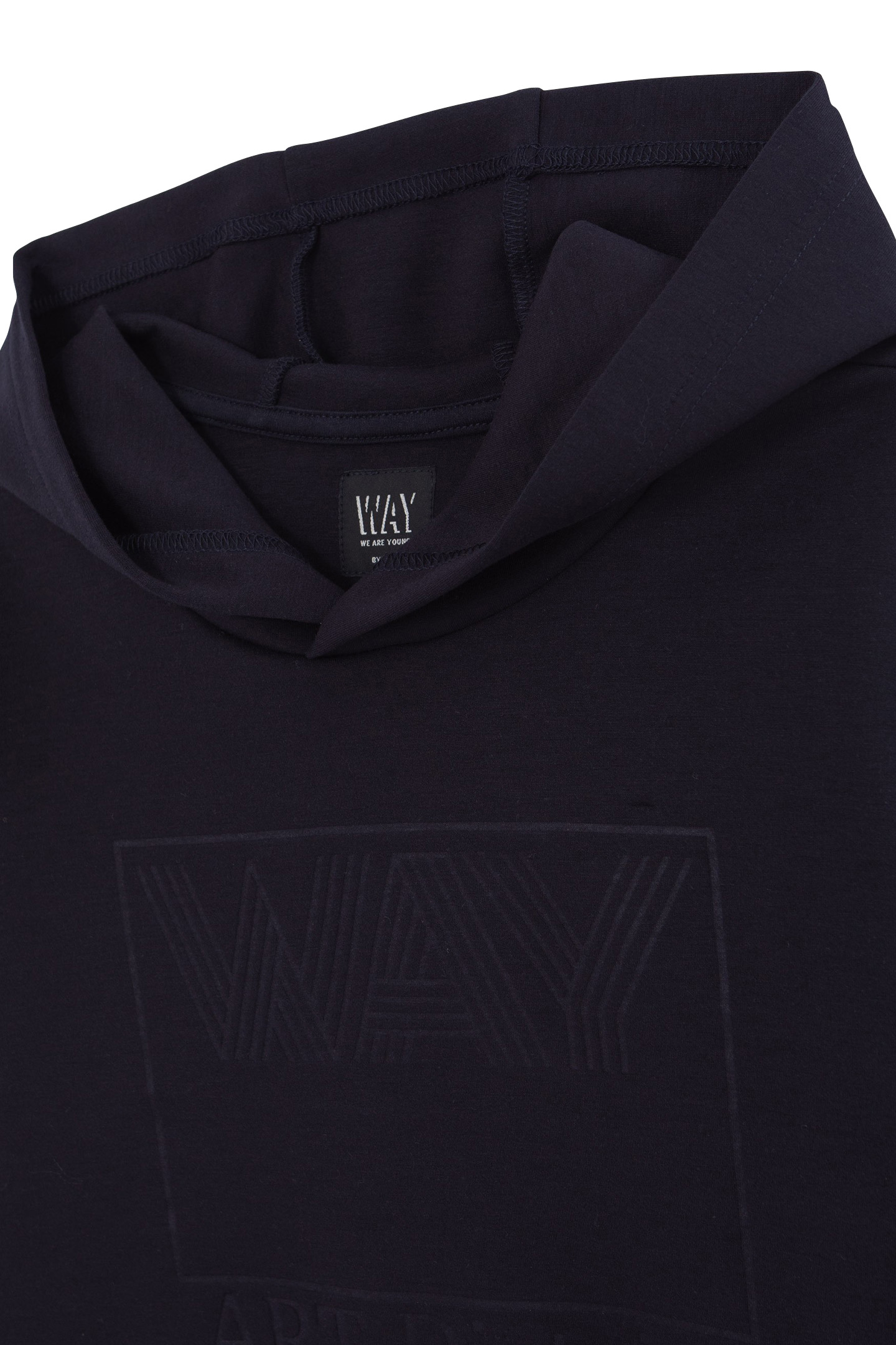 BOY’S NAVY PRINT HOODIE WITH TONE-ON-TONE ARTY PRINT 3