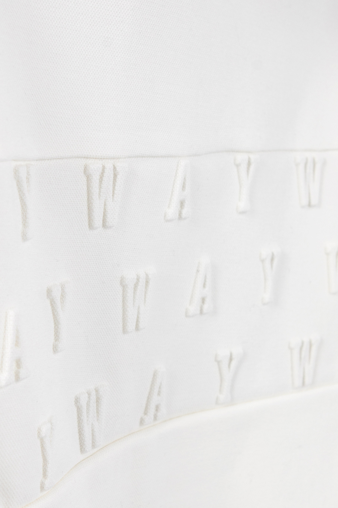 BOYS' OFF-WHITE PIQUE HOODIE WITH EMBOSSED LOGO 6