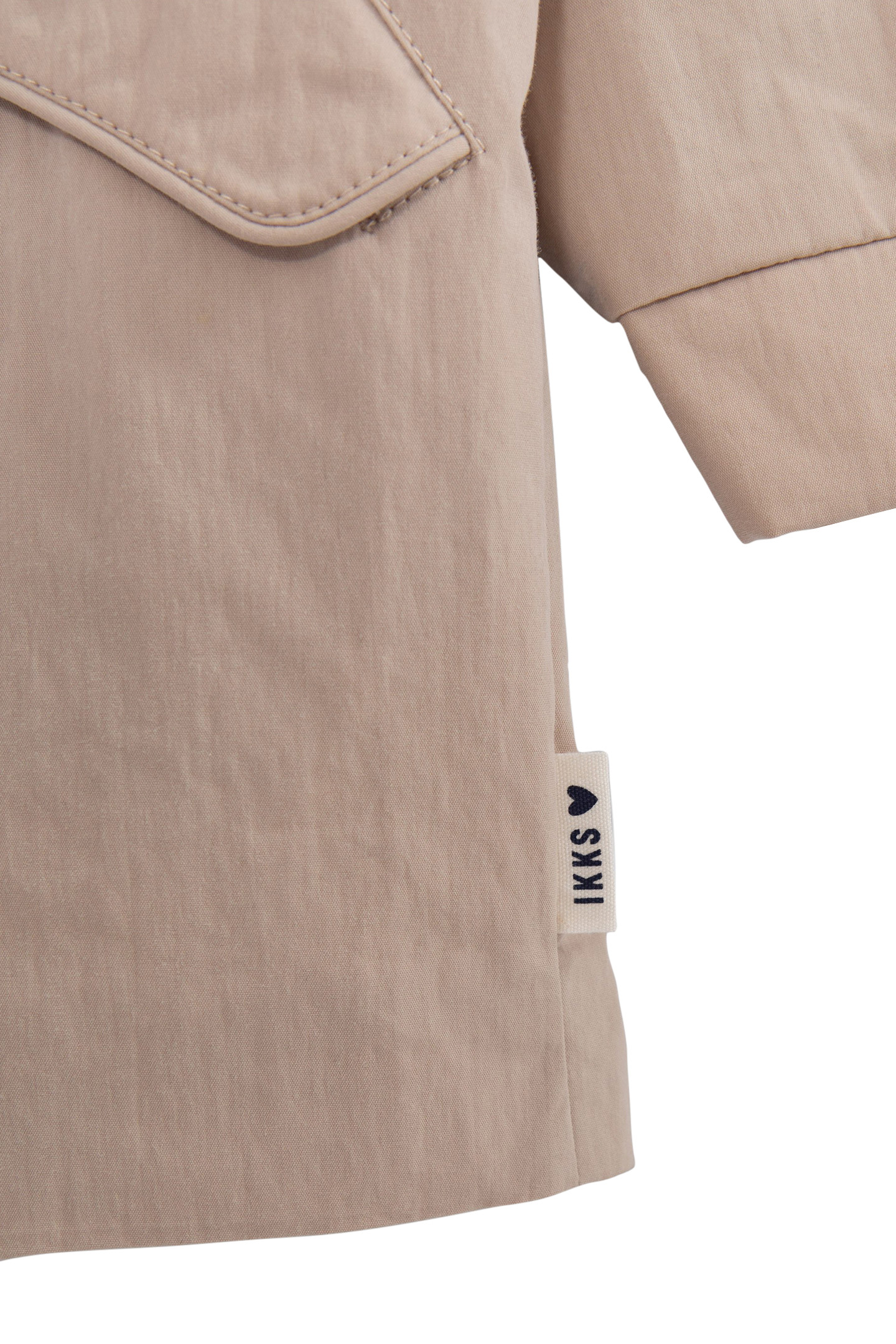 GIRLS' BEIGE TRENCH COAT WITH DECORATIVE DETAIL ON HOOD 5