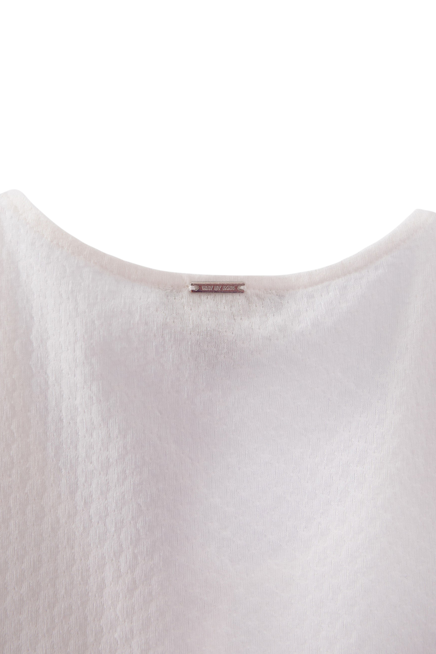 GIRLS’ OFF-WHITE TEXTURED T-SHIRT WITH PRESS STUDS 6