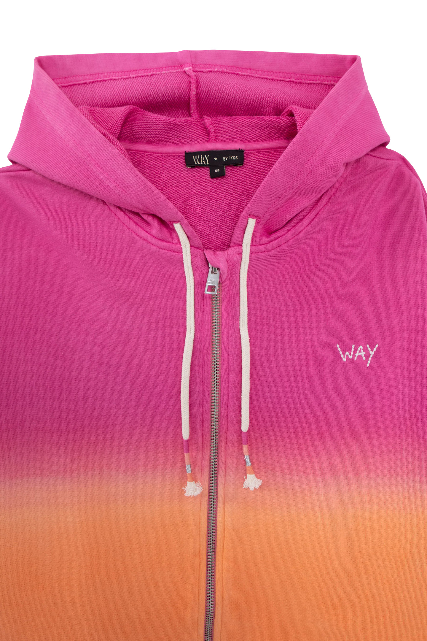 GIRLS’ ORANGE DEEP DYE-LOOK ZIPPED CARDIGAN 4