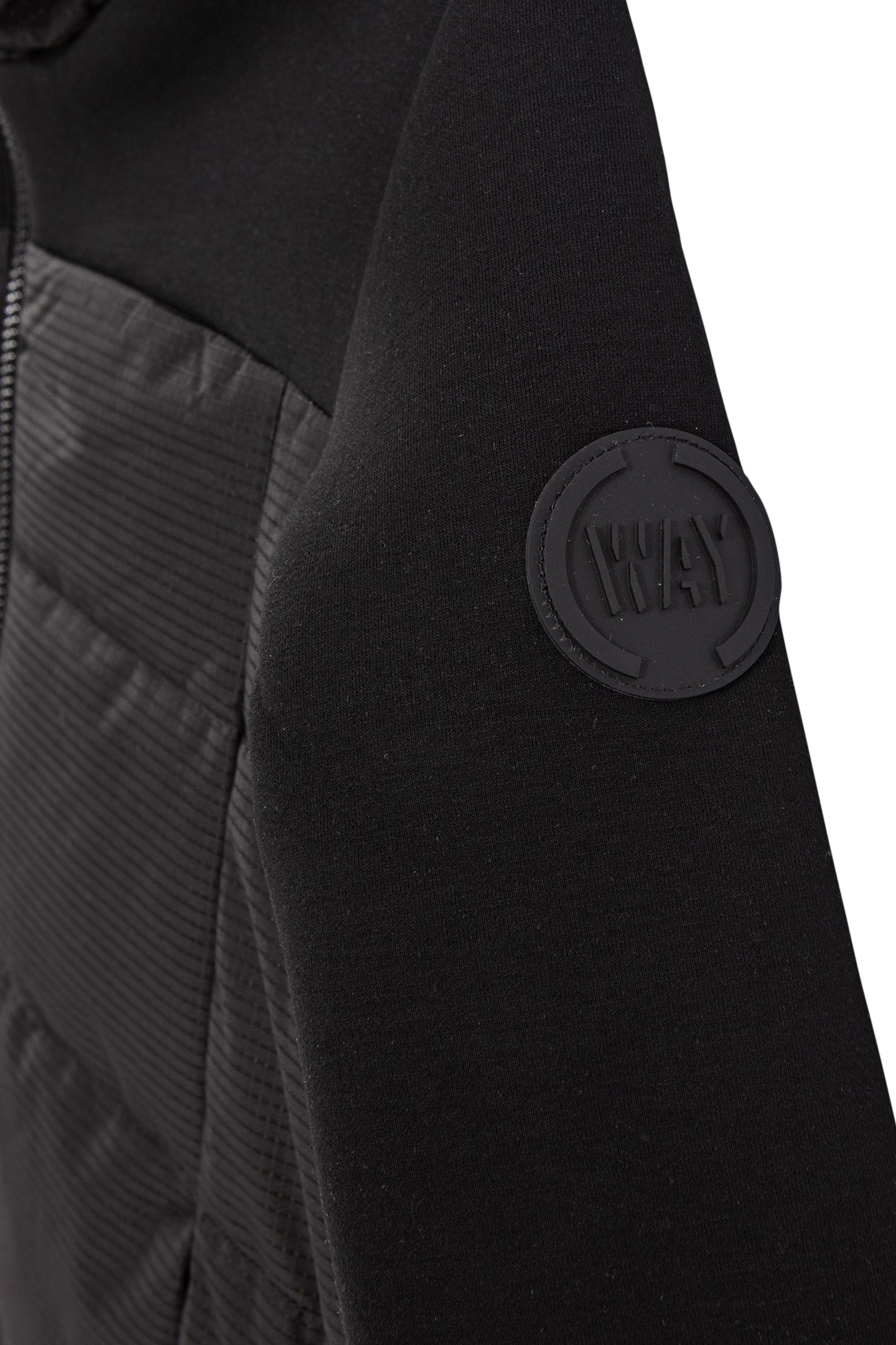 BOYS’ BLACK MIXED FABRIC PADDED JACKET 6