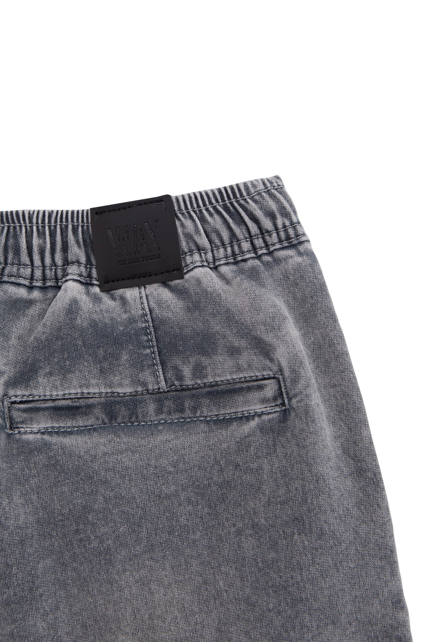BOYS’ GREY DENIM BERMUDA SHORTS WITH ELASTICATED WAIST 4