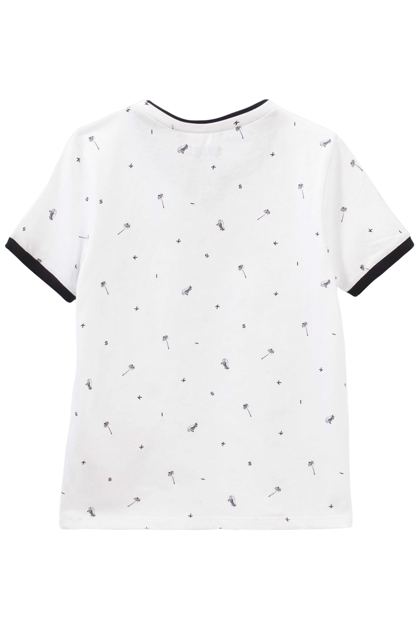 BOYS’ WHITE TROMPE_L'OEIL T_SHIRT WITH MOTIF 2