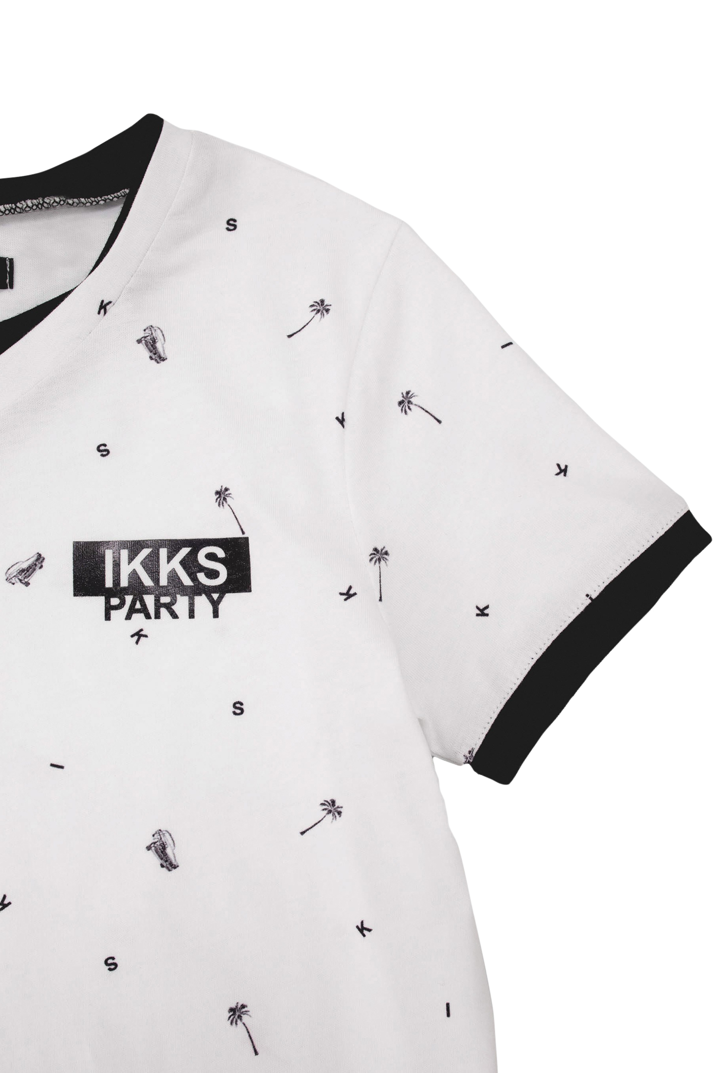 BOYS’ WHITE TROMPE_L'OEIL T_SHIRT WITH MOTIF 3