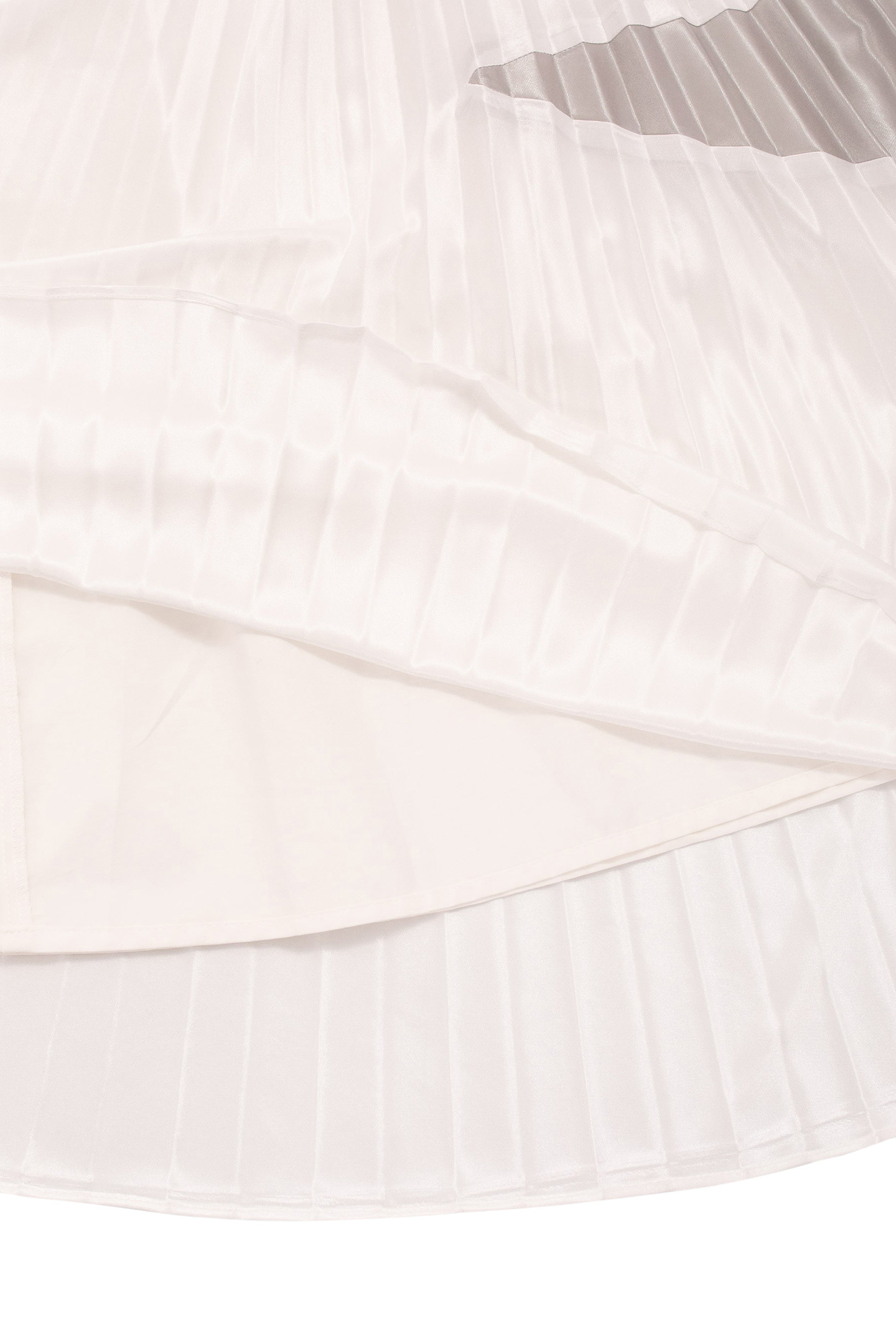 GIRLS’ WHITE PLEATED LONG SKIRT 6