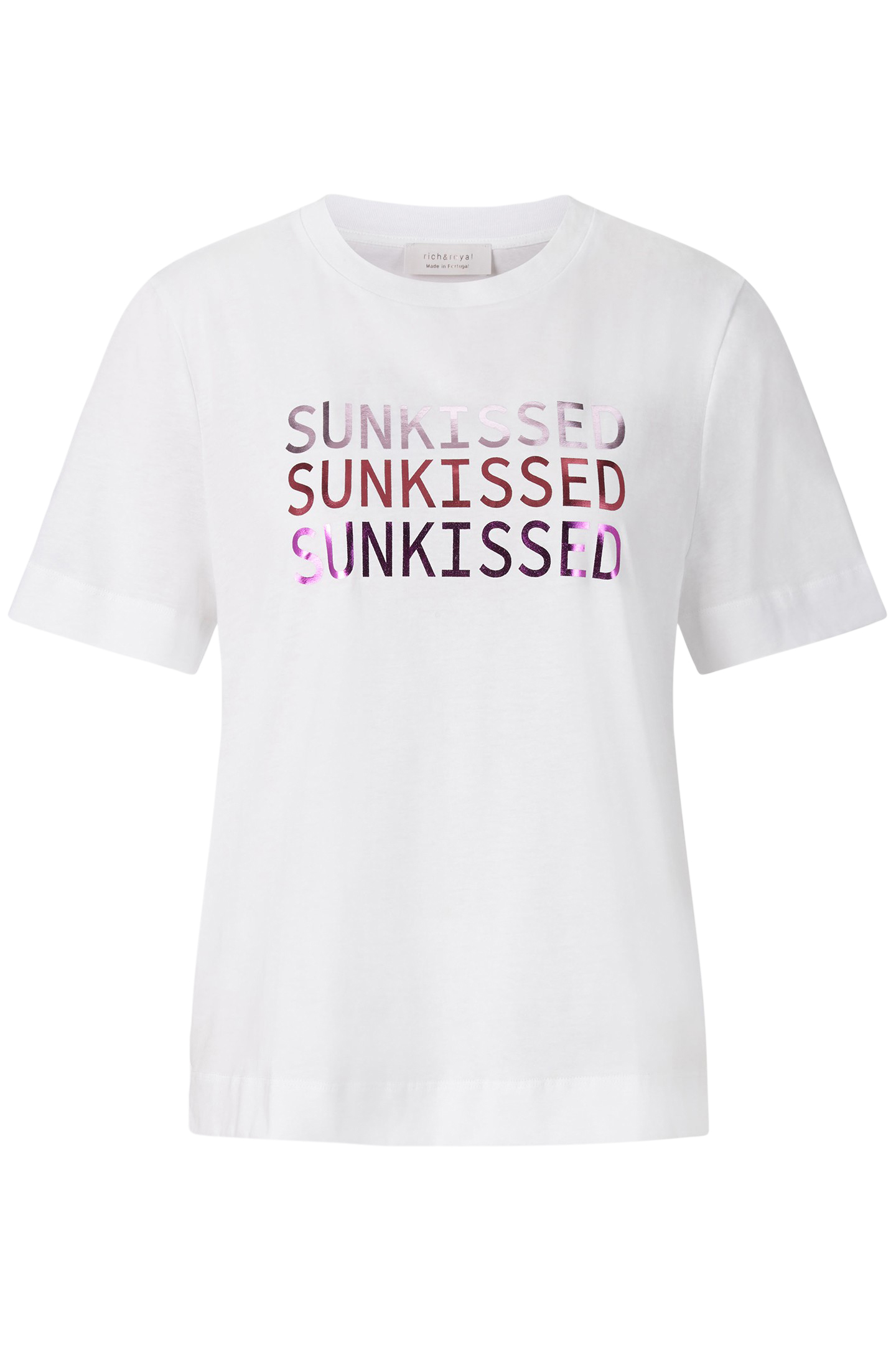 EASY T-SHIRT SUNKISSED PRINT ORGANIC WHITE 4