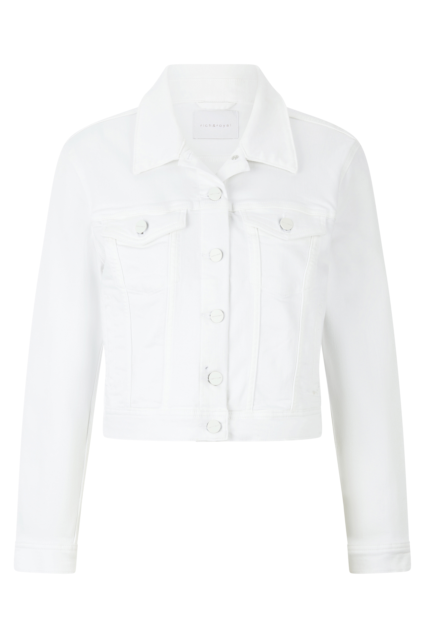 COLOURED DENIM JACKET WHITE 4