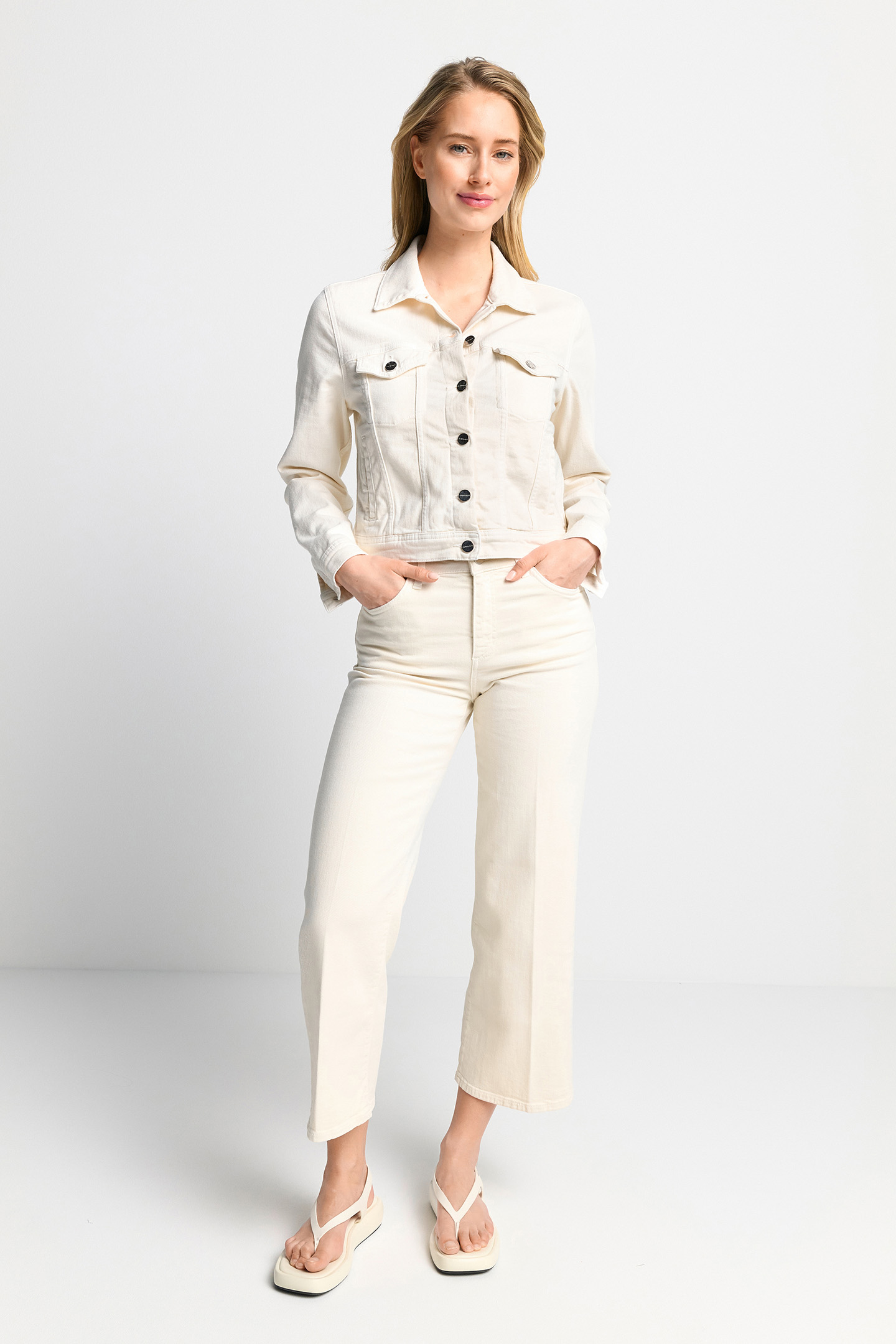 WHITE DENIM JACKET ORGANIC WHITE 2