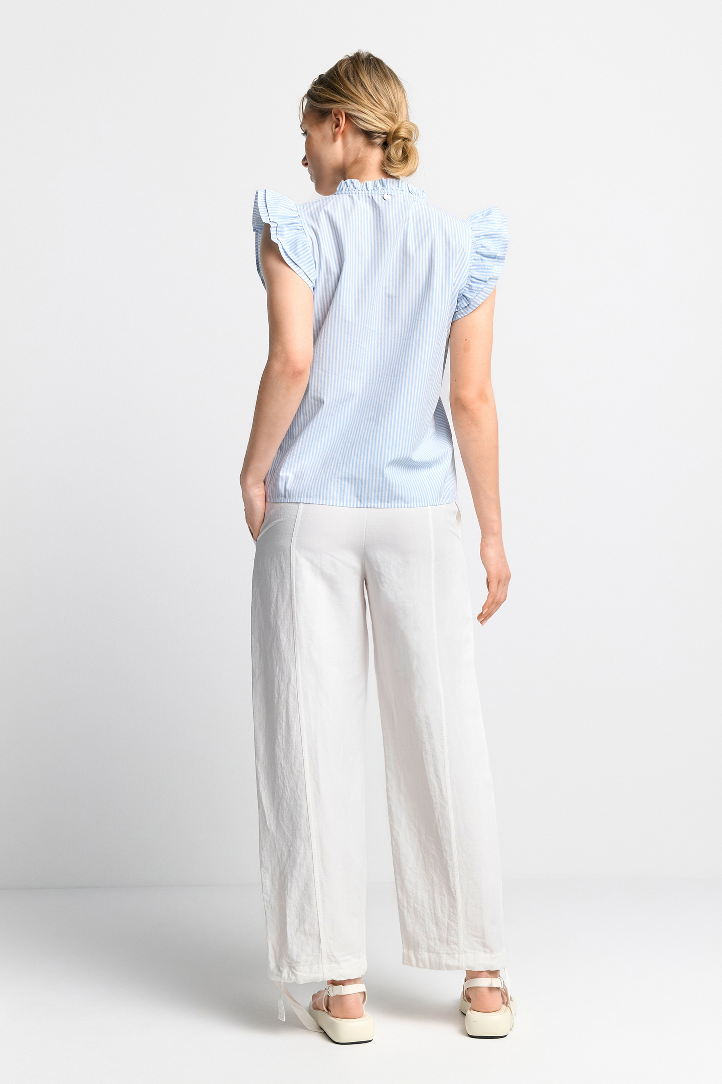 SLOUCHY LINEN PANTS WHISPER WHITE 3