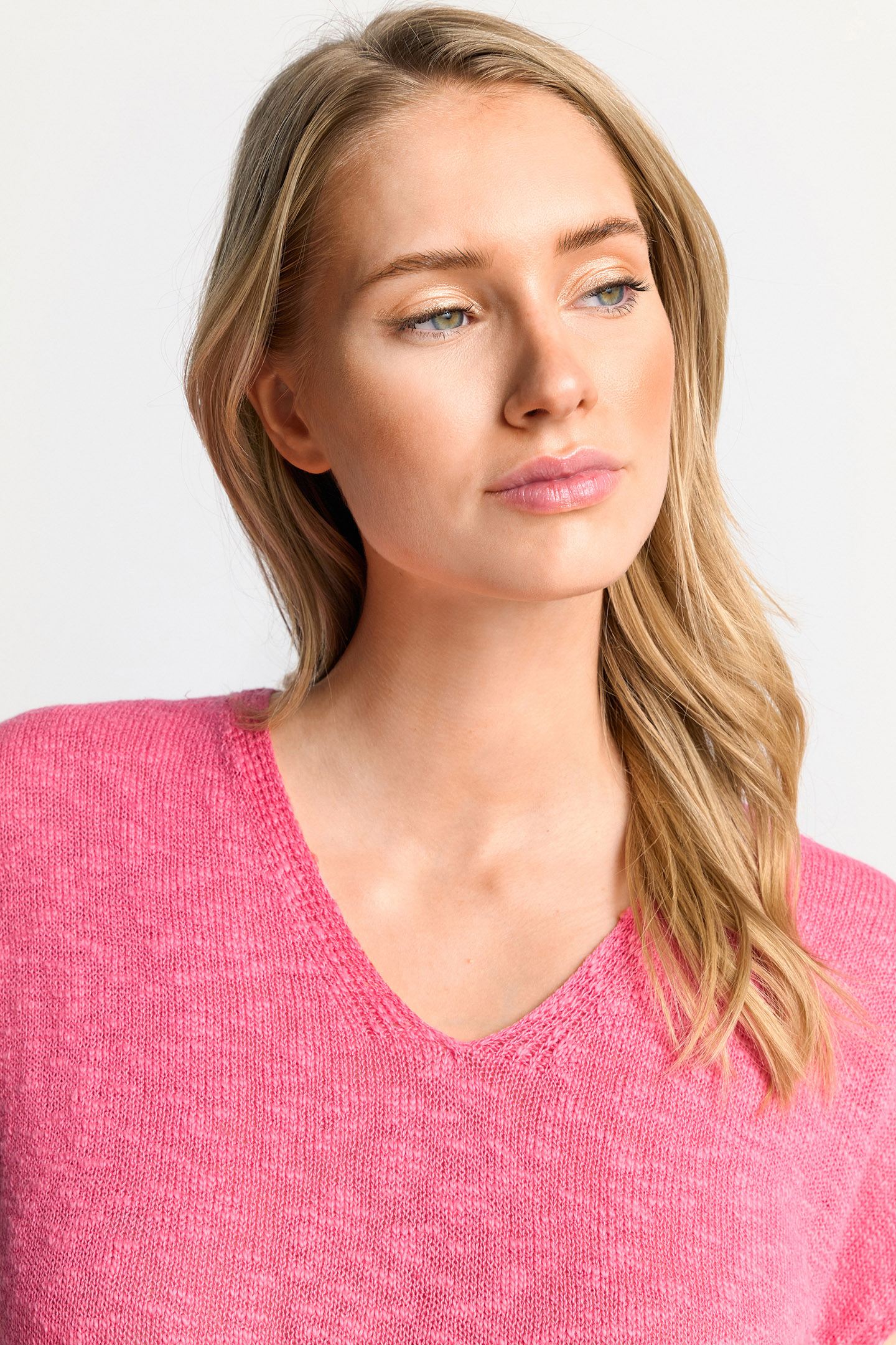 V-NECK SLEEVELESS SORBET PINK 5