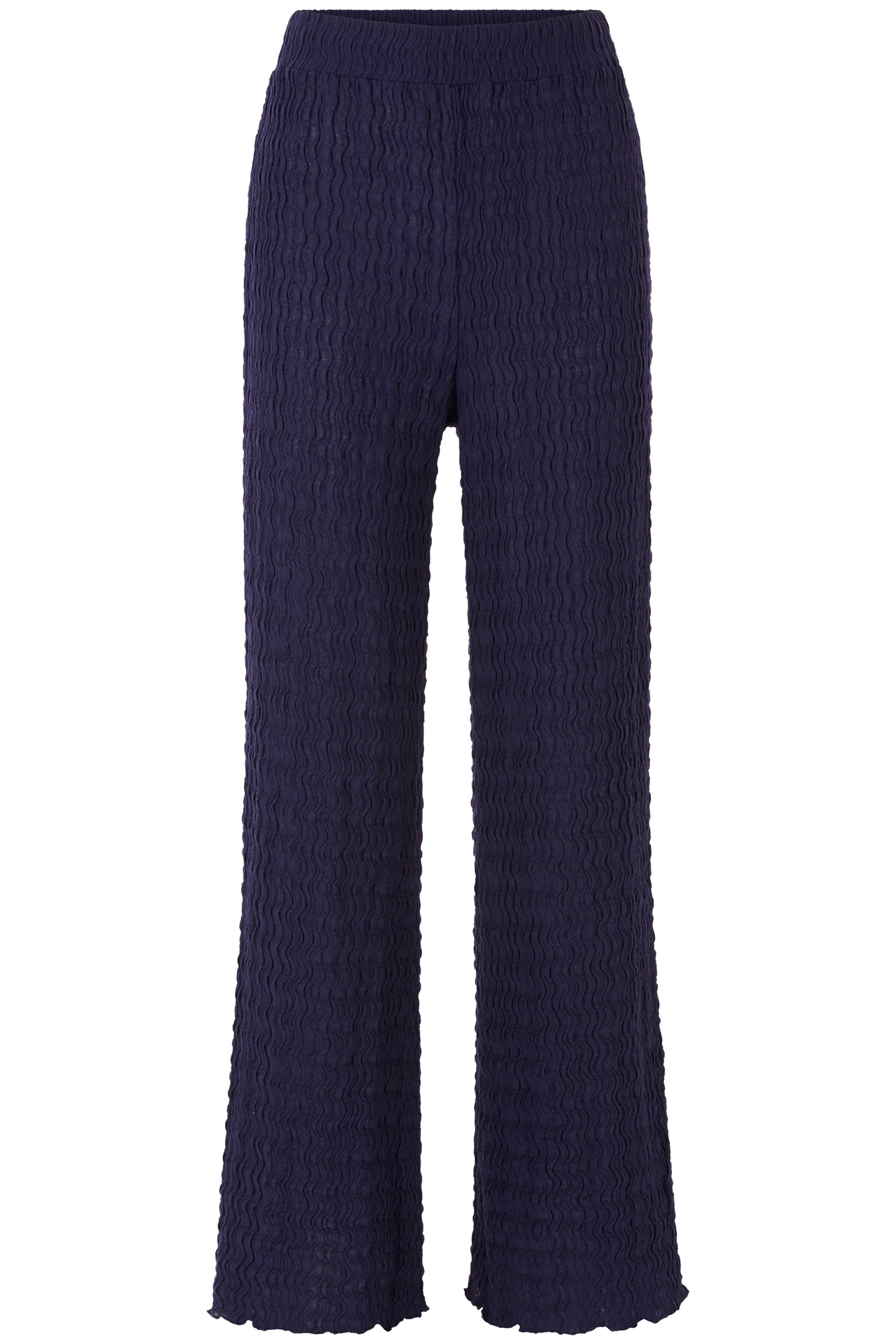 CRINKLED STRAIGHT LEG PANTS MIDNIGHT BLUE 3