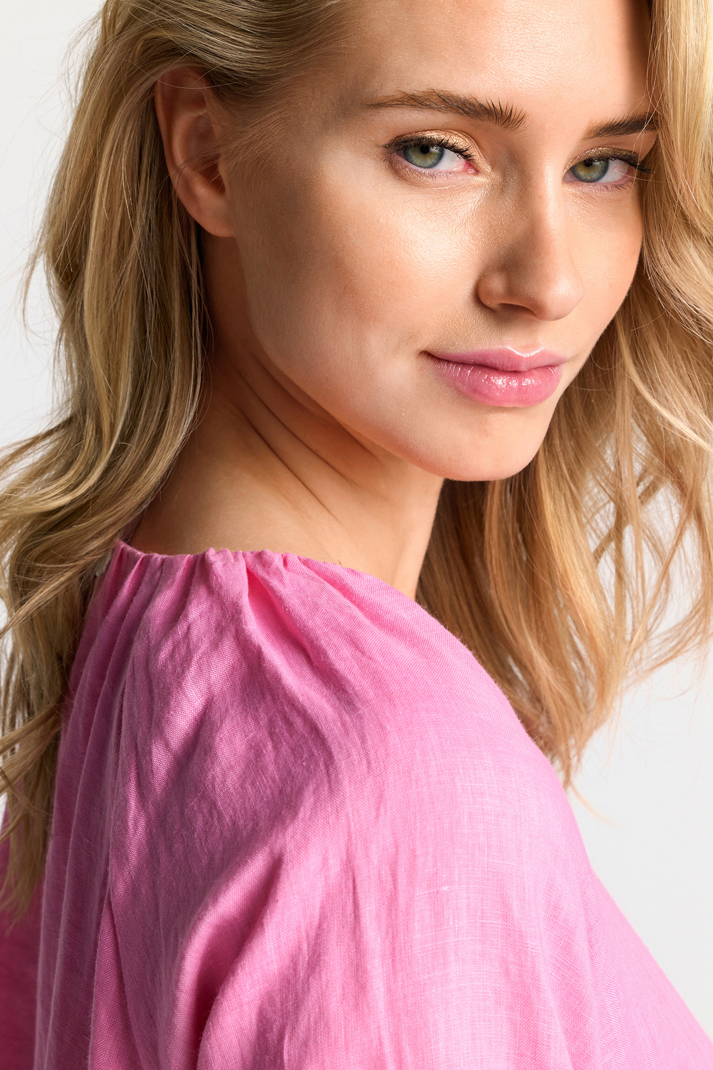 MINI LINEN DRESS SUSTAINABLE SORBET PINK 5